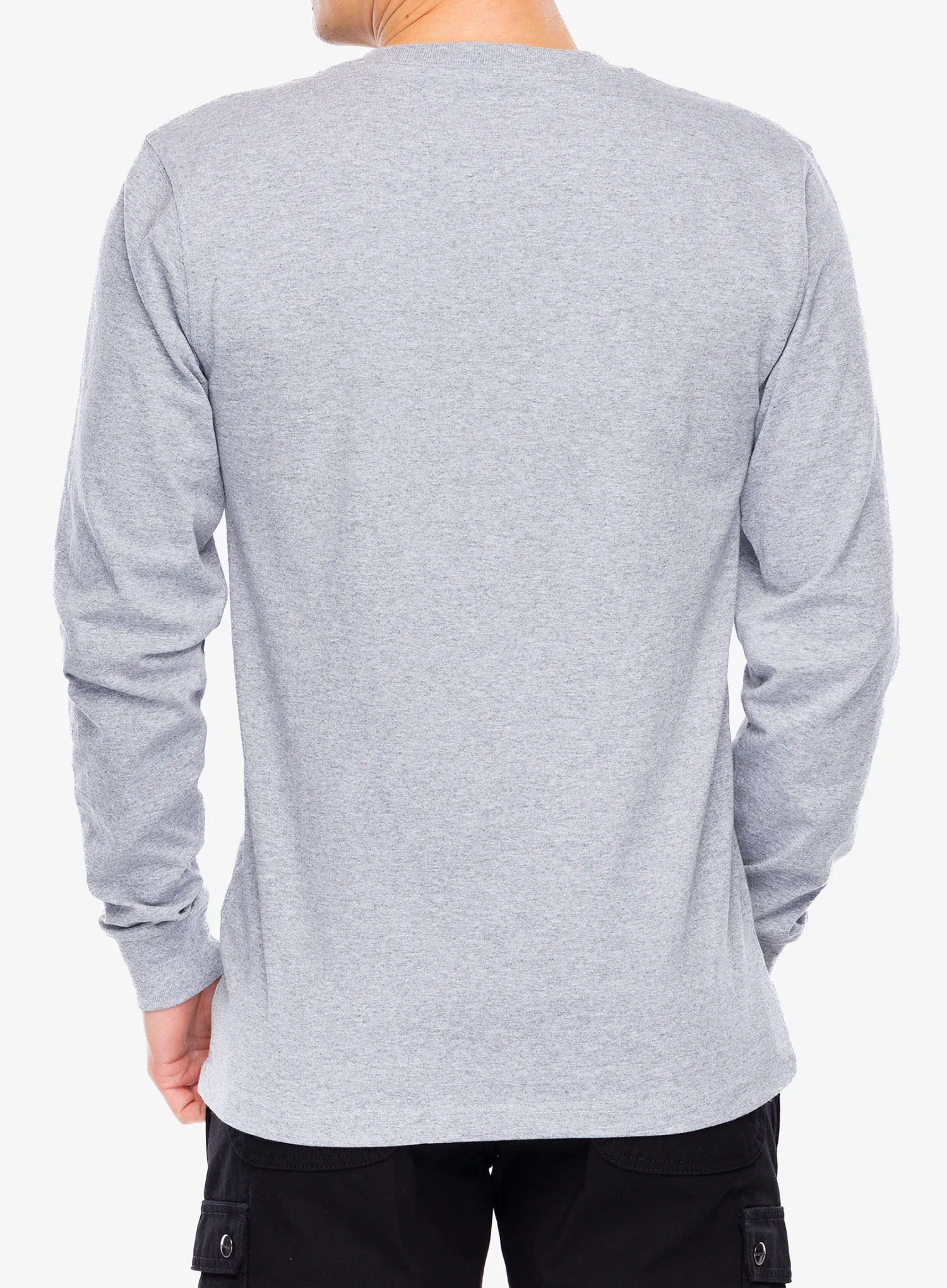 Кофта без каптура Carhartt Core Logo T-Shirt L/S - heather grey