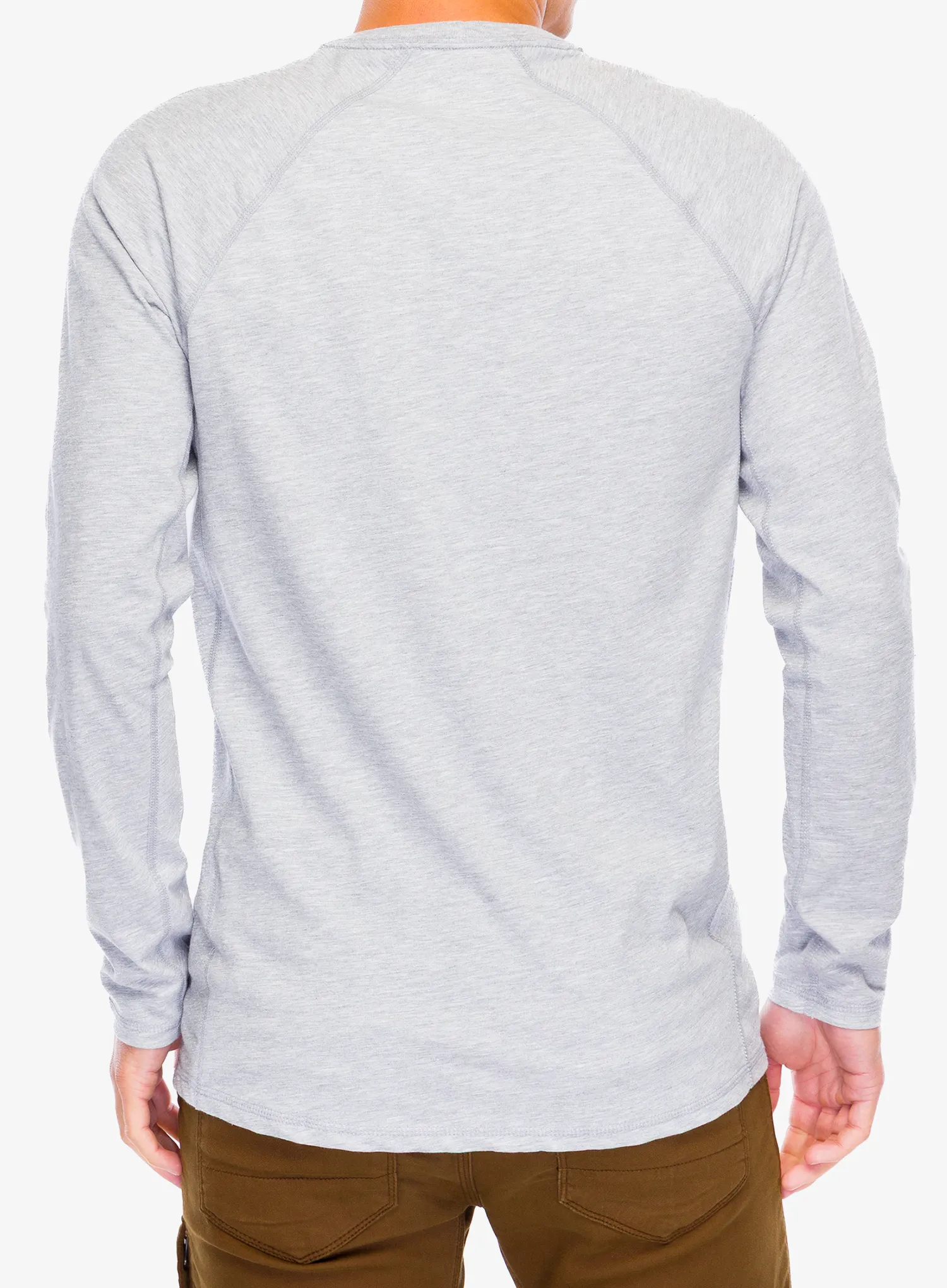 Кофта без каптура Carhartt Midweight L/S Pocket T-Shirt - heather grey