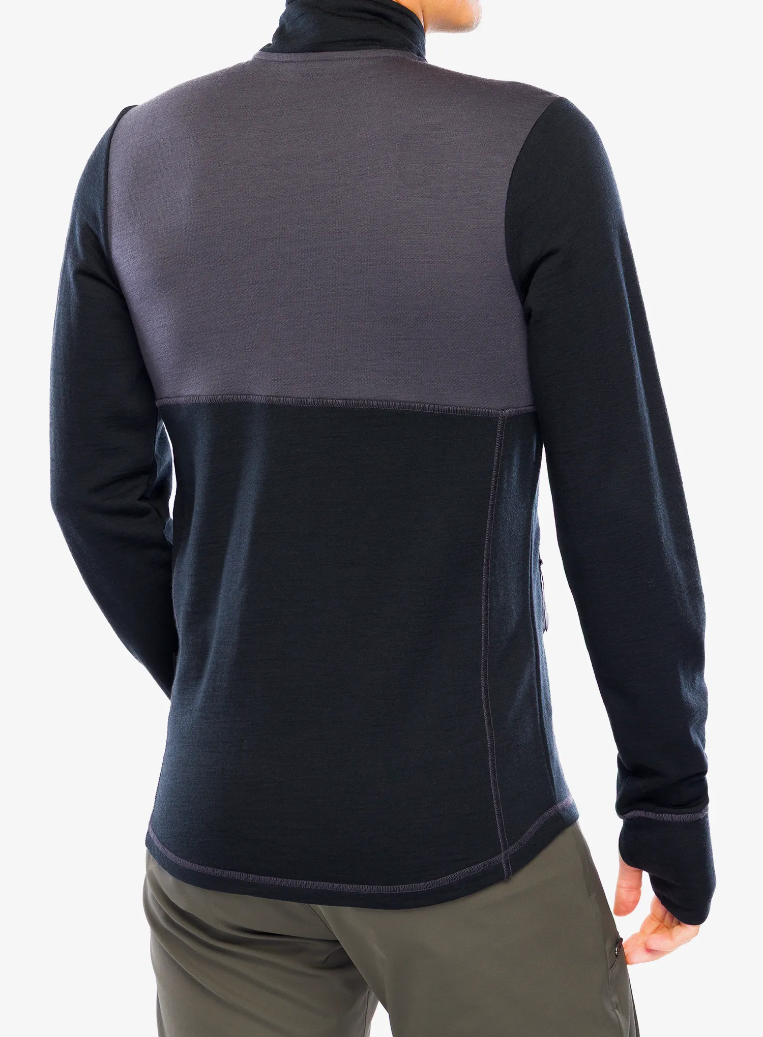 Кофта без каптура Dovre Mid-Layer 100% Merino Wool W/Z - black