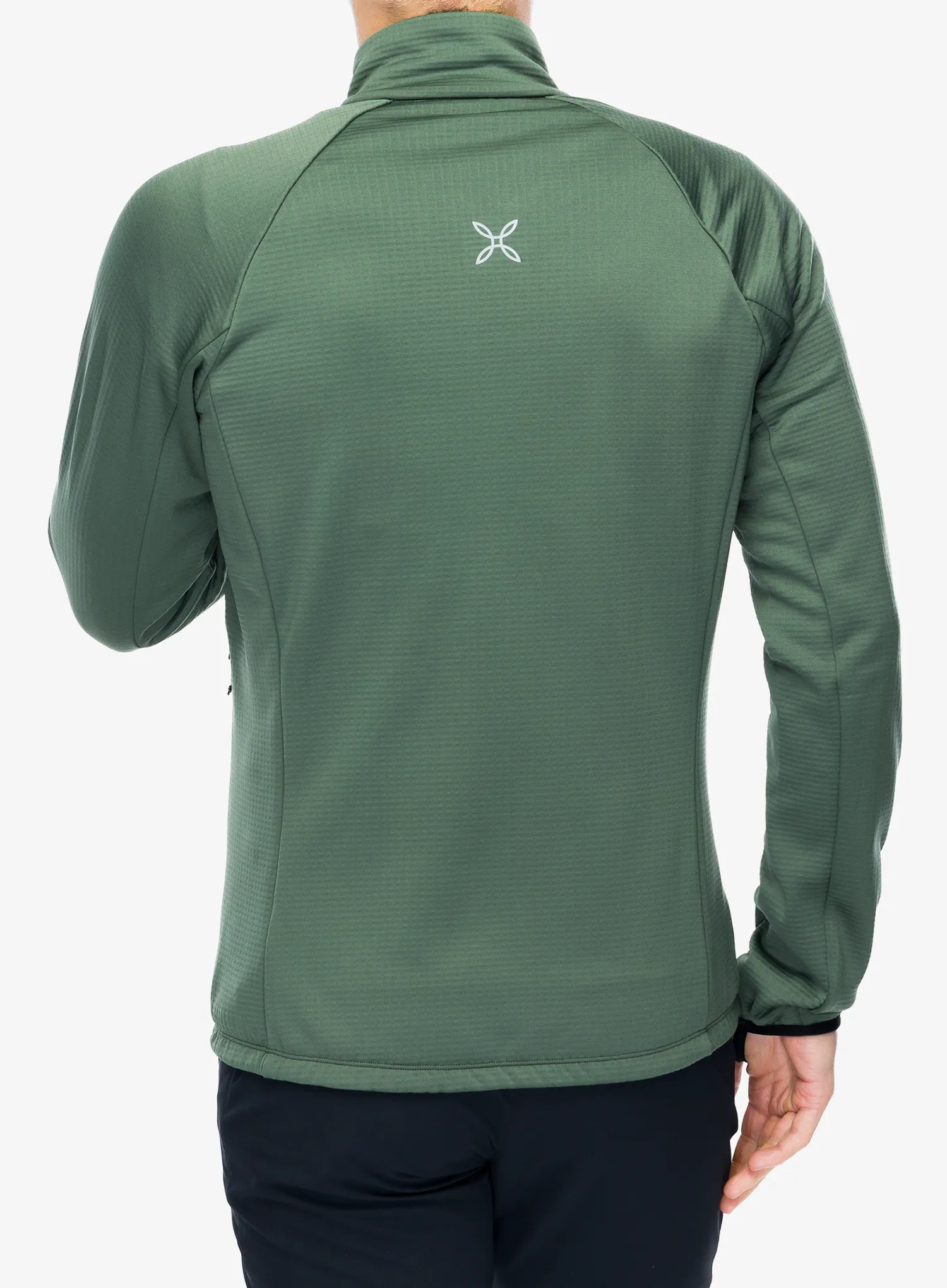 Кофта без каптура Montura Fadis Grid Maglia - sage green
