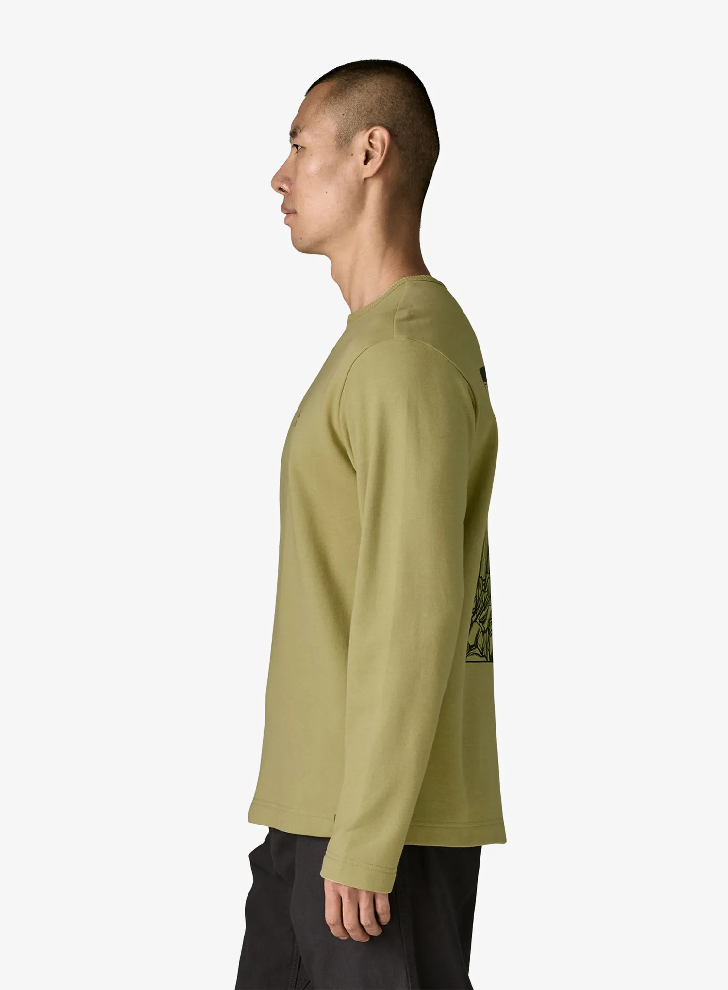 Кофта без каптура Patagonia LW Cloud Crag Wildrise Crew - gumtree green