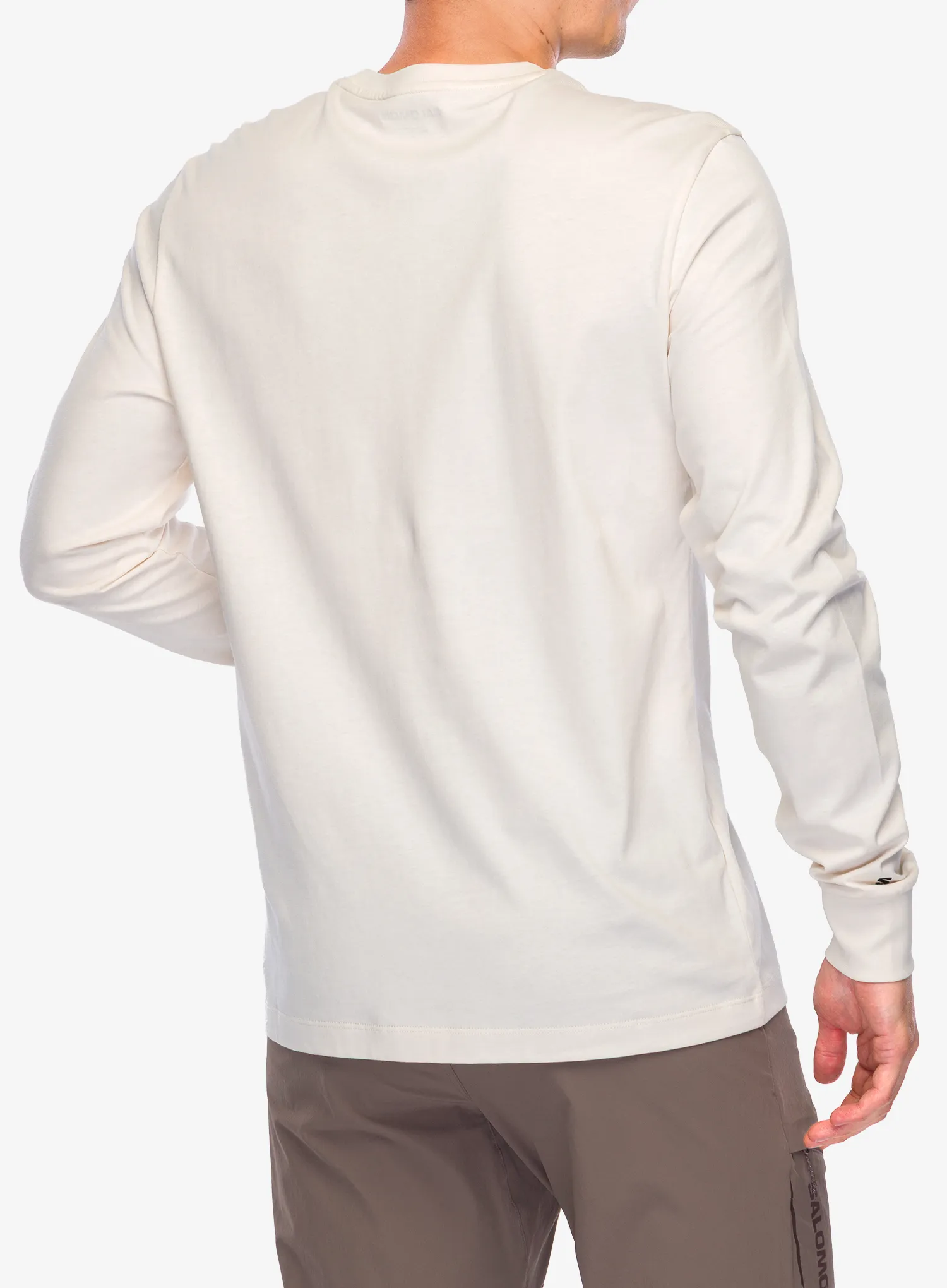 Кофта без каптура Salomon Chest Logo LS Tee - whisper white