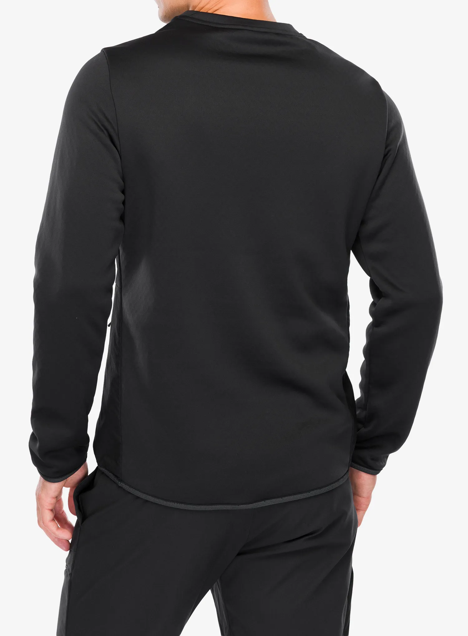 Кофта без каптура Salomon Outline Hyb Warm Pullov - deep black