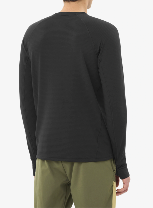 Кофта без каптура Salomon Essential Lightwarm CN - deep black