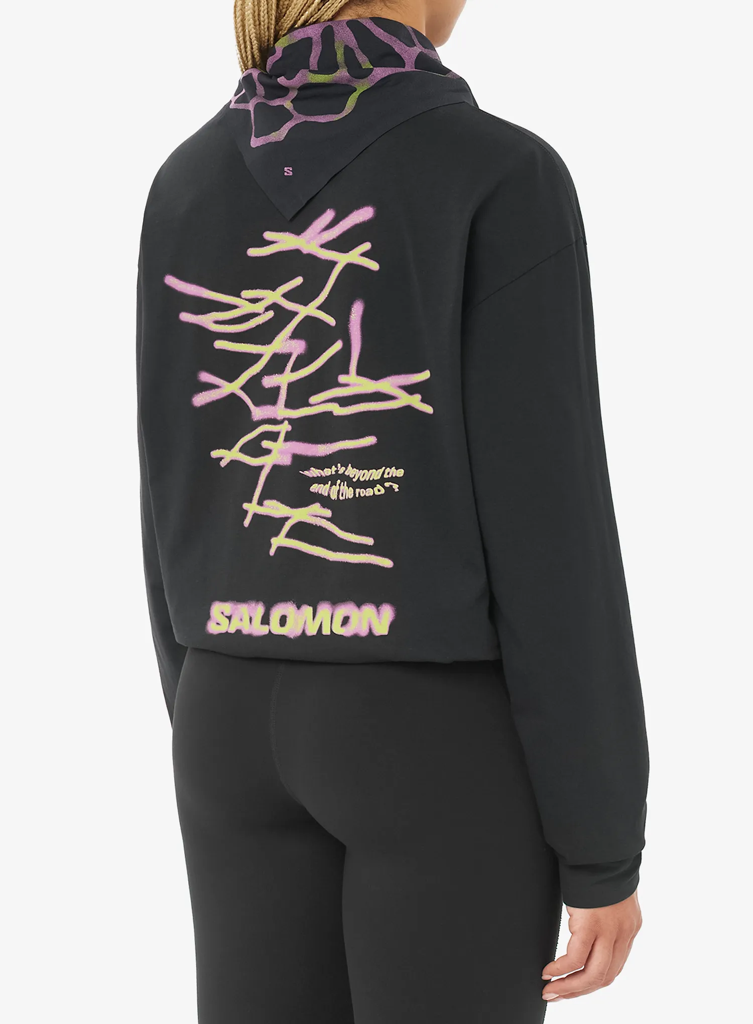 Кофта без каптура Salomon Wild Rays LS Tee - deep black