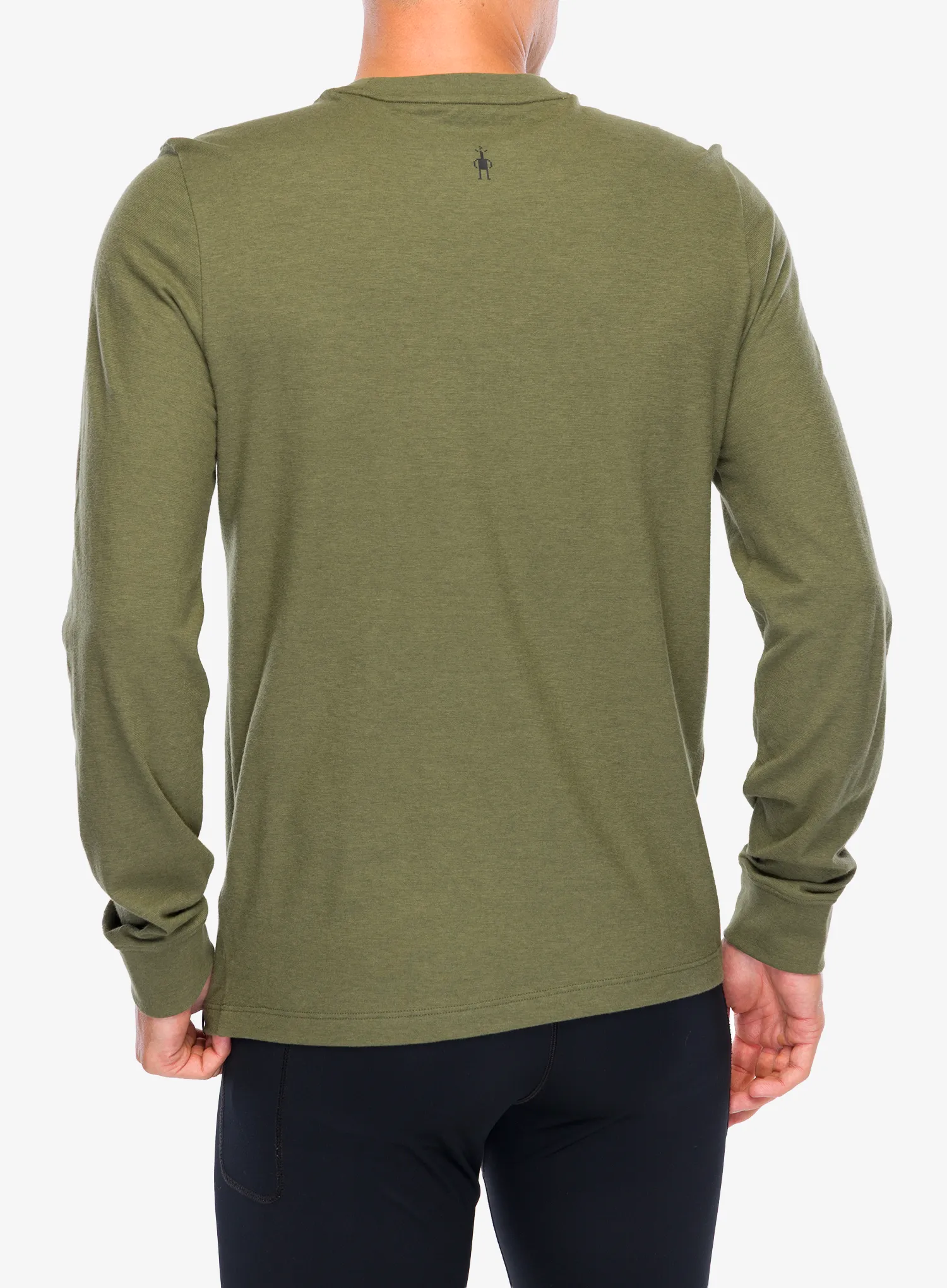 Кофта без каптура Smartwool Geometric Bear Long Sleeve Graphic Tee - winter moss