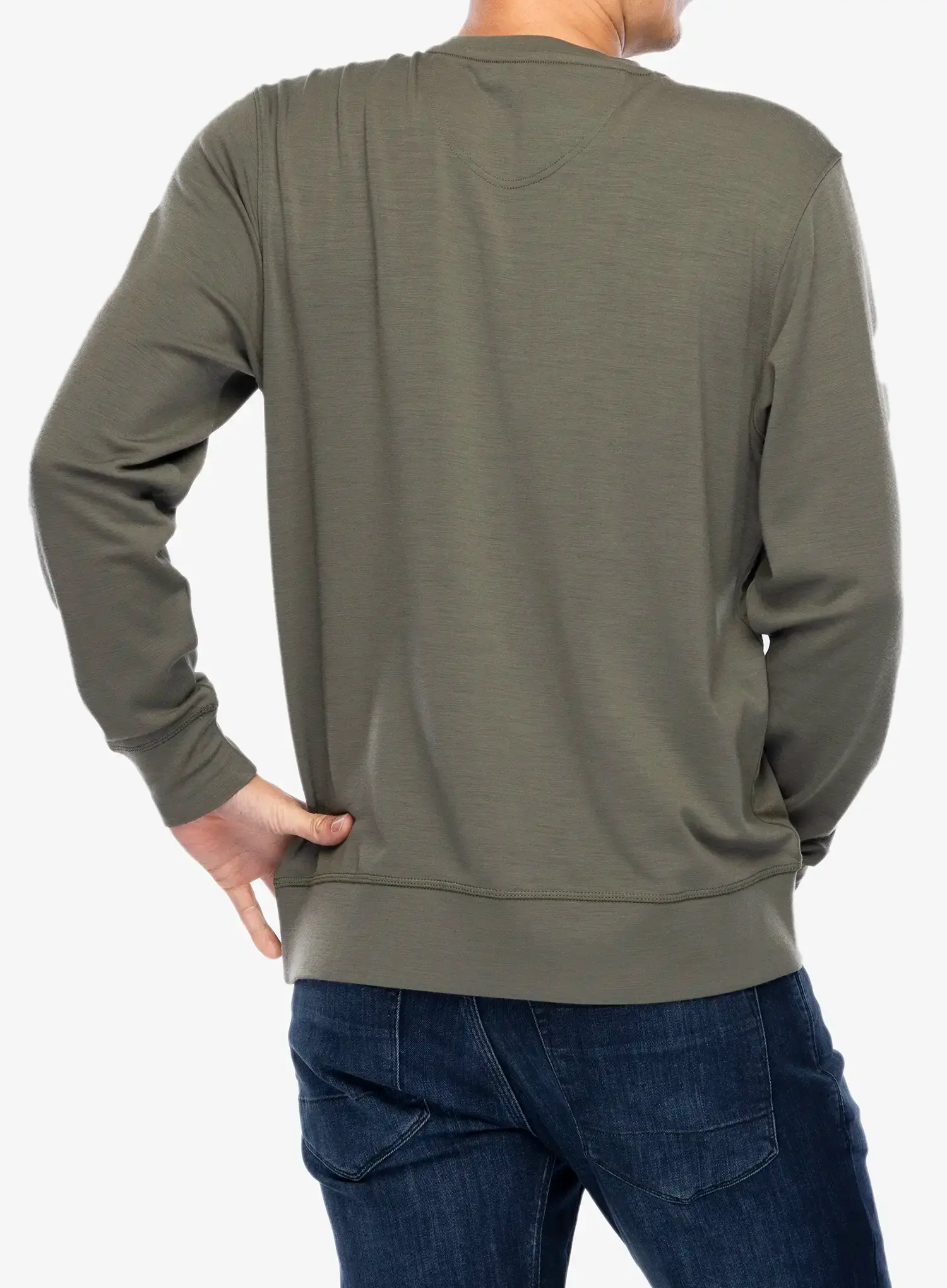 Кофта без каптура Super.natural Sn Sailor Crew - tea leaf/jet black/raisin