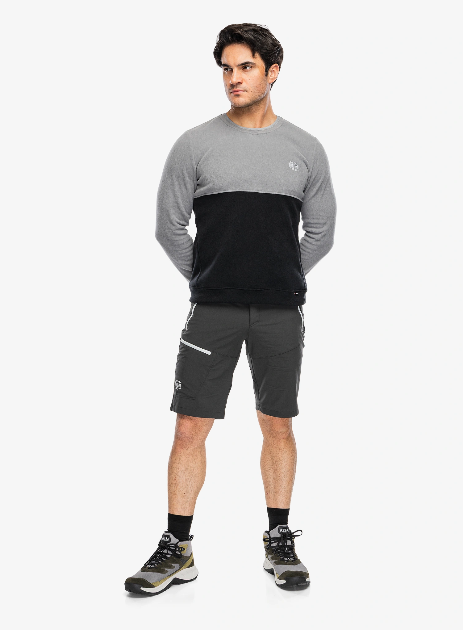 Кофта без каптура Turbat Scout Fleece - black/coudburst grey