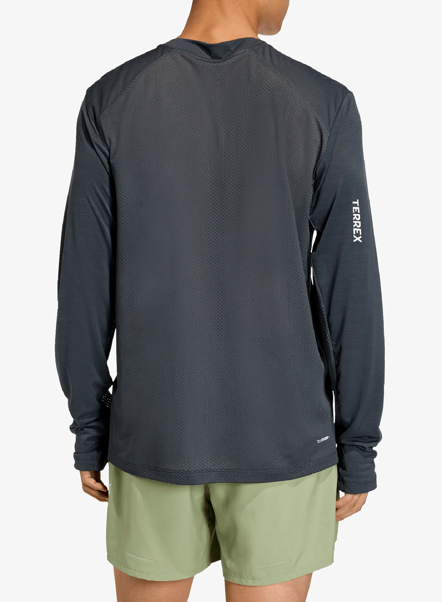 Кофта для бігу adidas TERREX Xperior Climacool+ Long Sleeve Tee - carbon/carbon