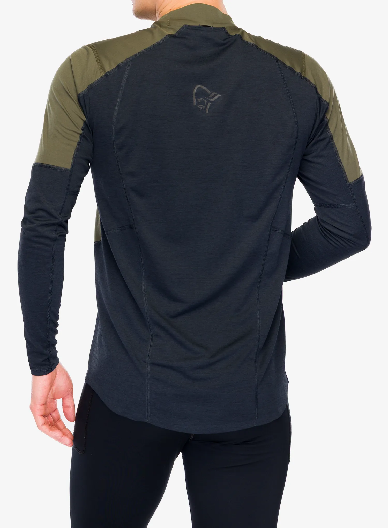 Кофта для бігу Norrona Senja Equaliser Lightweight Long Sleeve - olive night