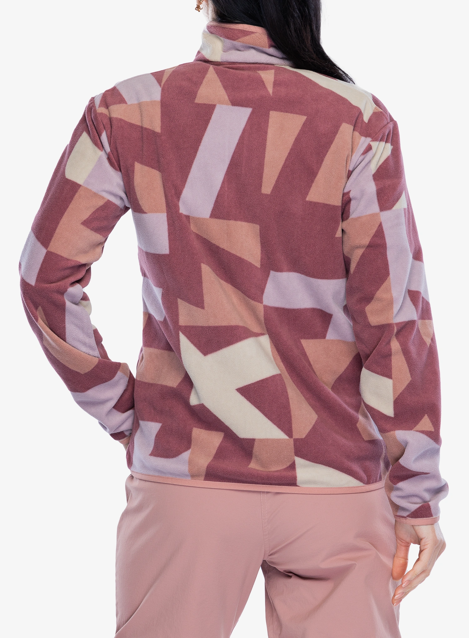 Кофта жіноча adidas TERREX Multi Printed Full-Zip Fleece Jacket - woner beige/quiet crimson