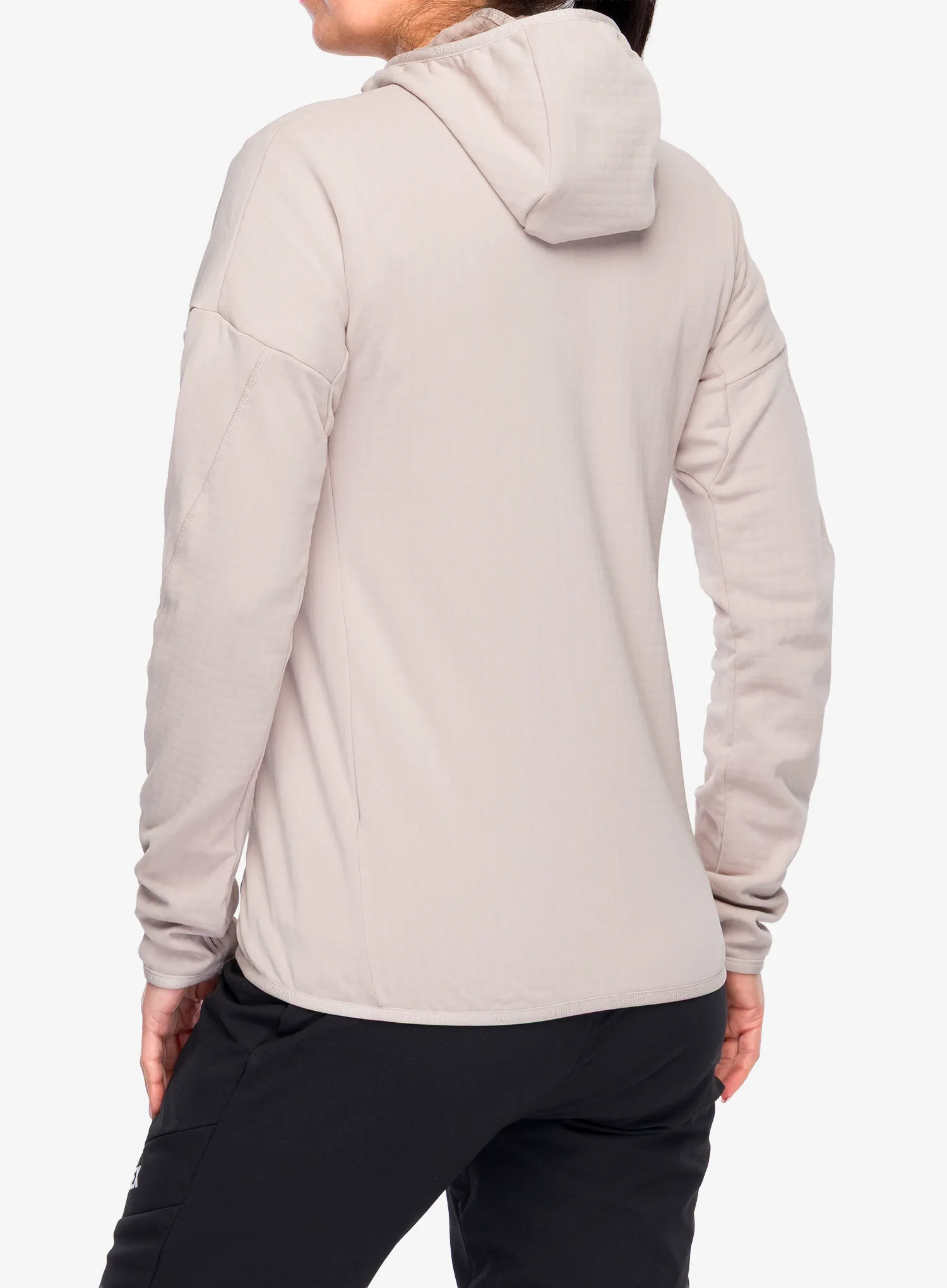 Кофта жіноча adidas TERREX Techrock CLIMAWARM+ Wind Hooded Fleece Jacket - wonder taupe