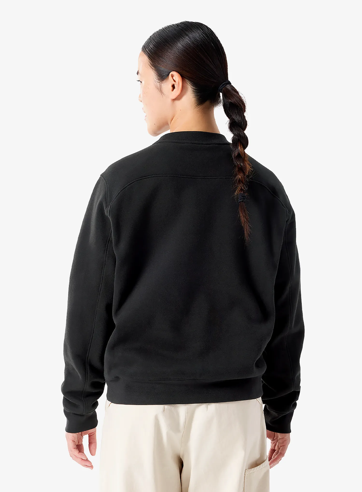 Кофта жіноча Arcteryx Emblem Fleece Crew - black