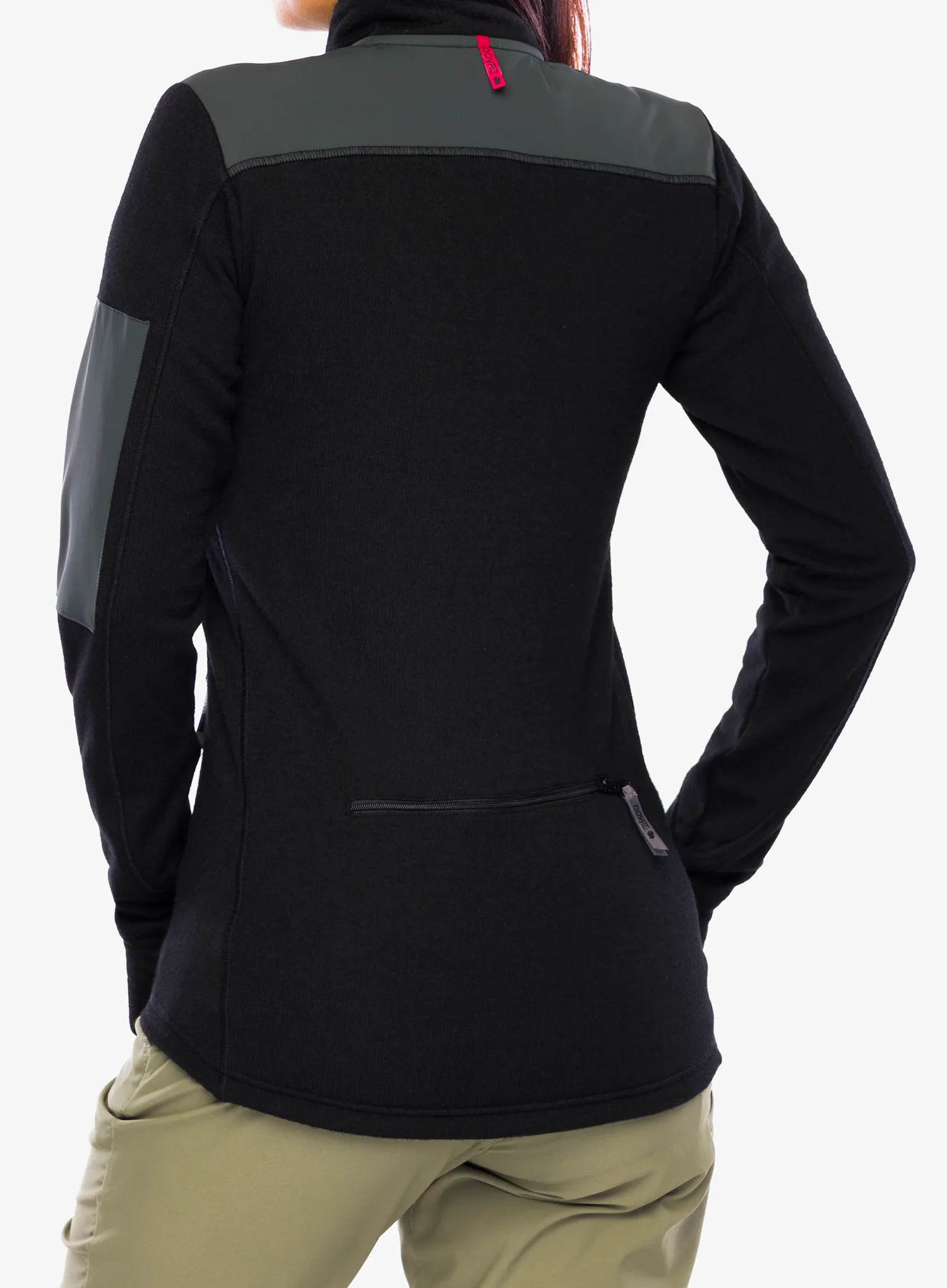 Кофта жіноча без каптура Dovre Outlayer Fleece Wool Zip - black