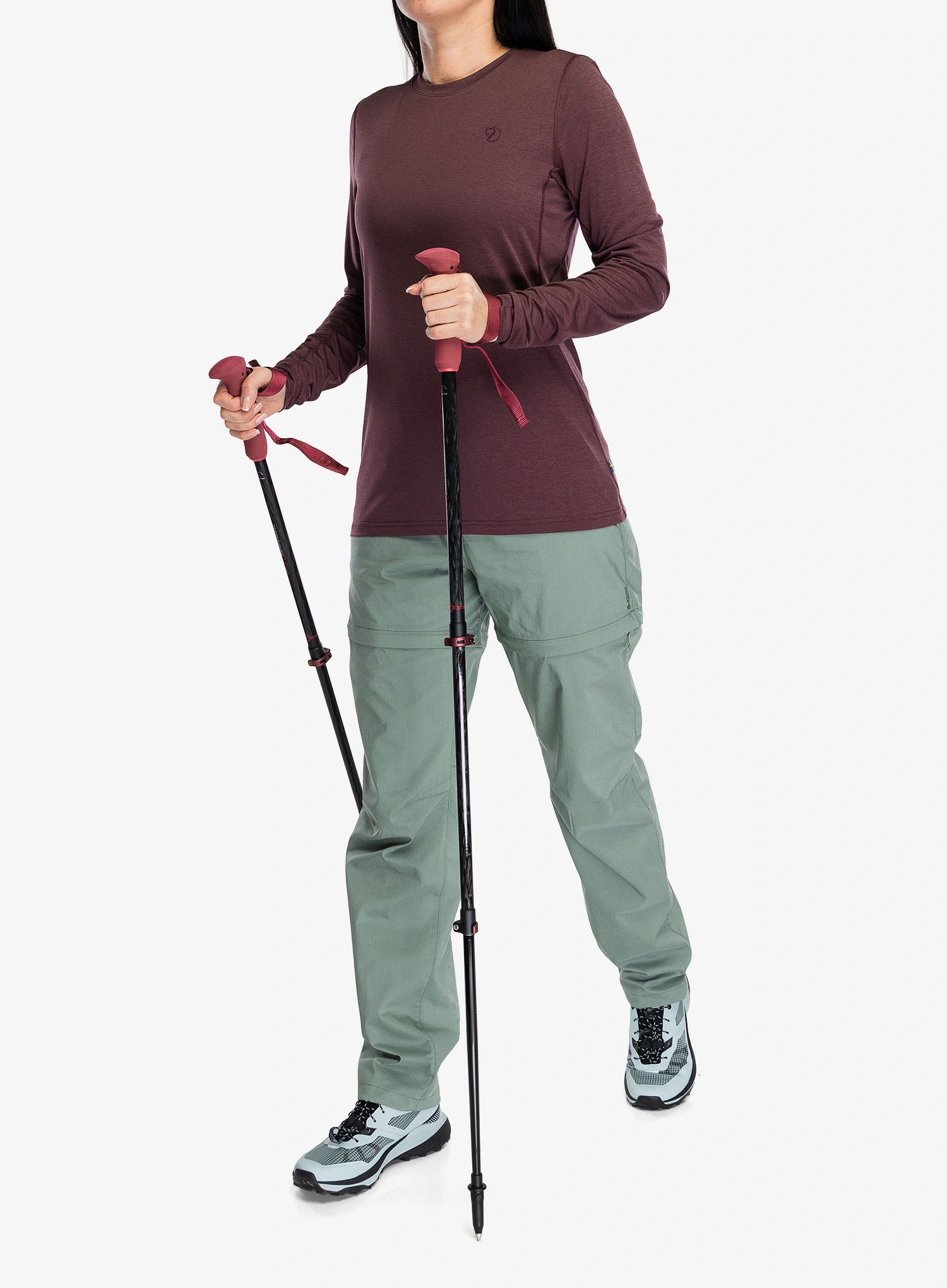 Кофта жіноча без каптура Fjallraven Abisko Day Hike LS - port