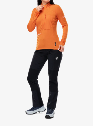 Кофта жіноча без каптура Mammut Eiger Nordwand Advanced FL Half Zip Pull - orange