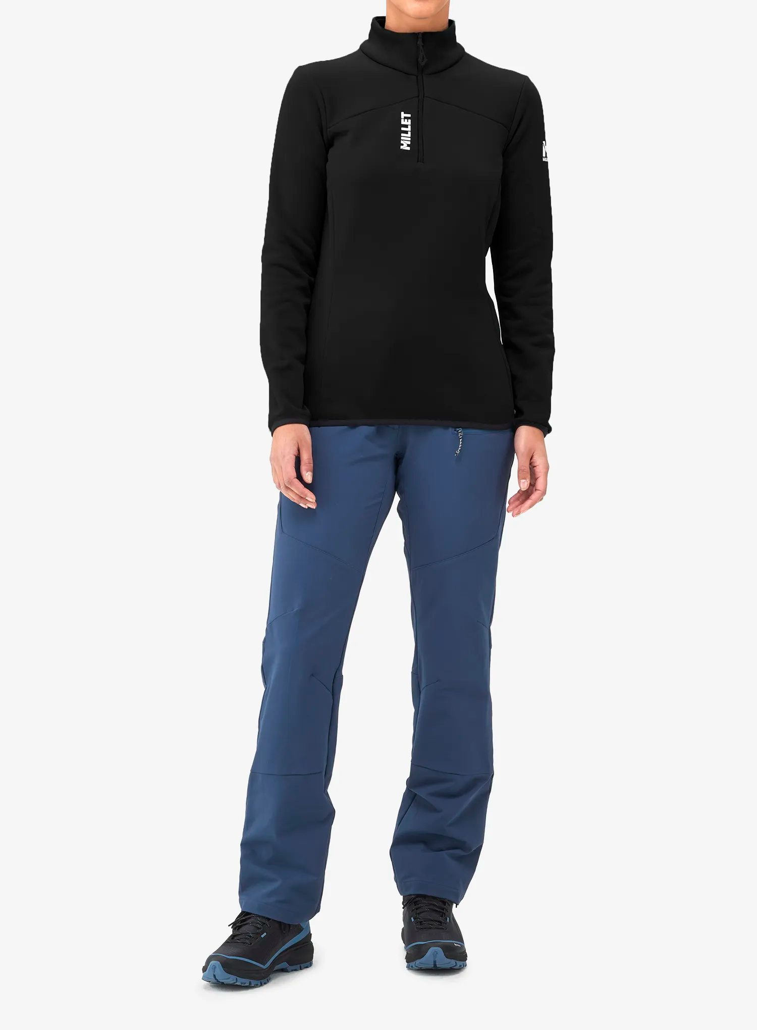 Кофта жіноча без каптура Millet Seneca Fleece Po - black/noir