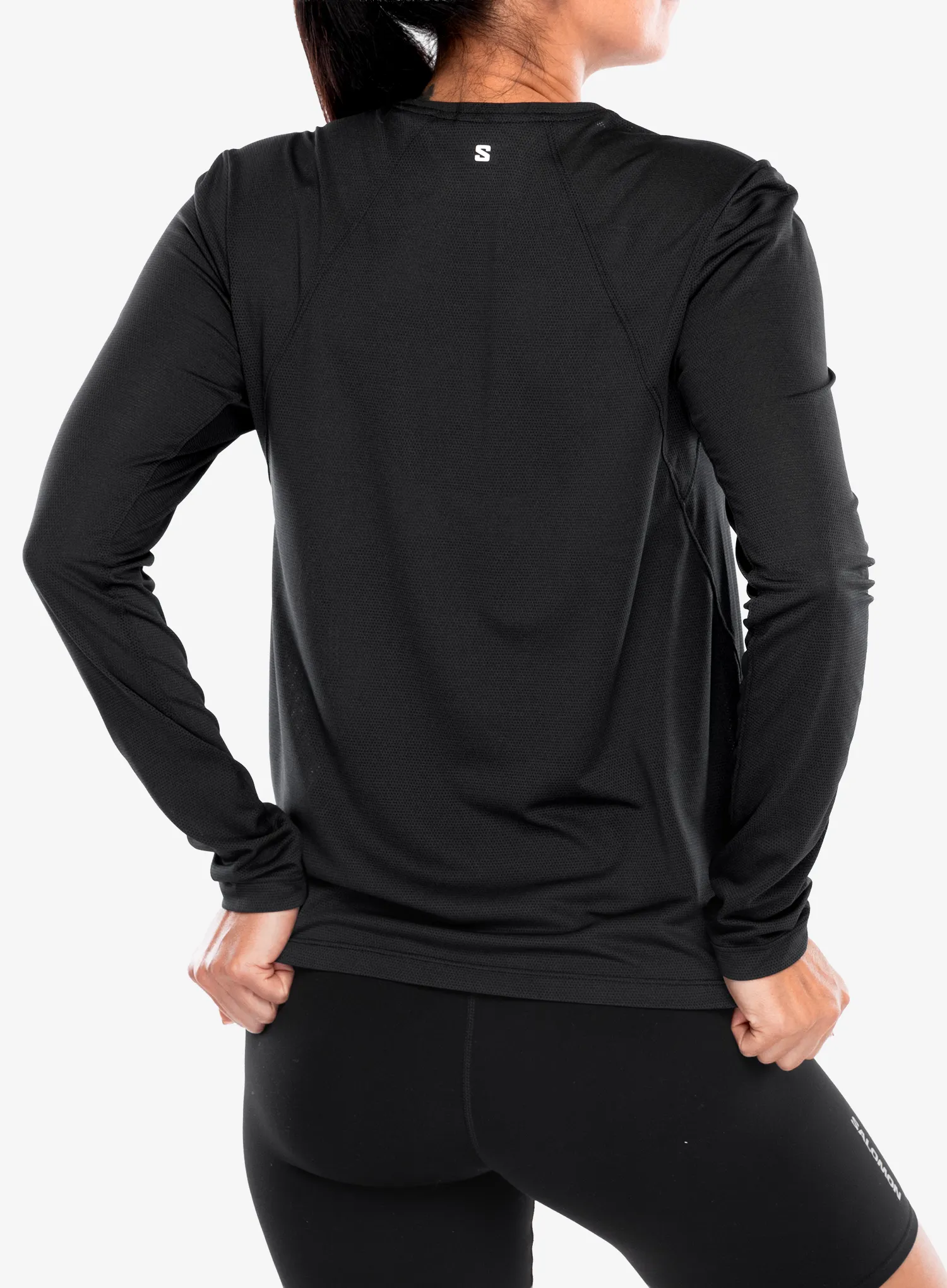 Кофта жіноча без каптура Salomon Shkout Core LS Tee - deep black