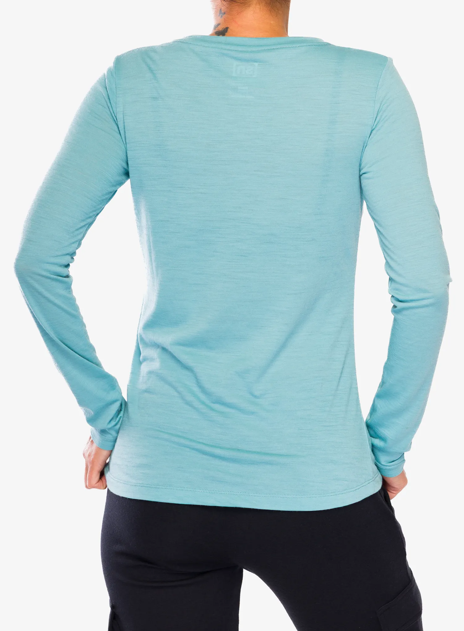 Кофта жіноча без каптура Super.natural Alpes LS - cameo blue/ocean ble/fresh wht