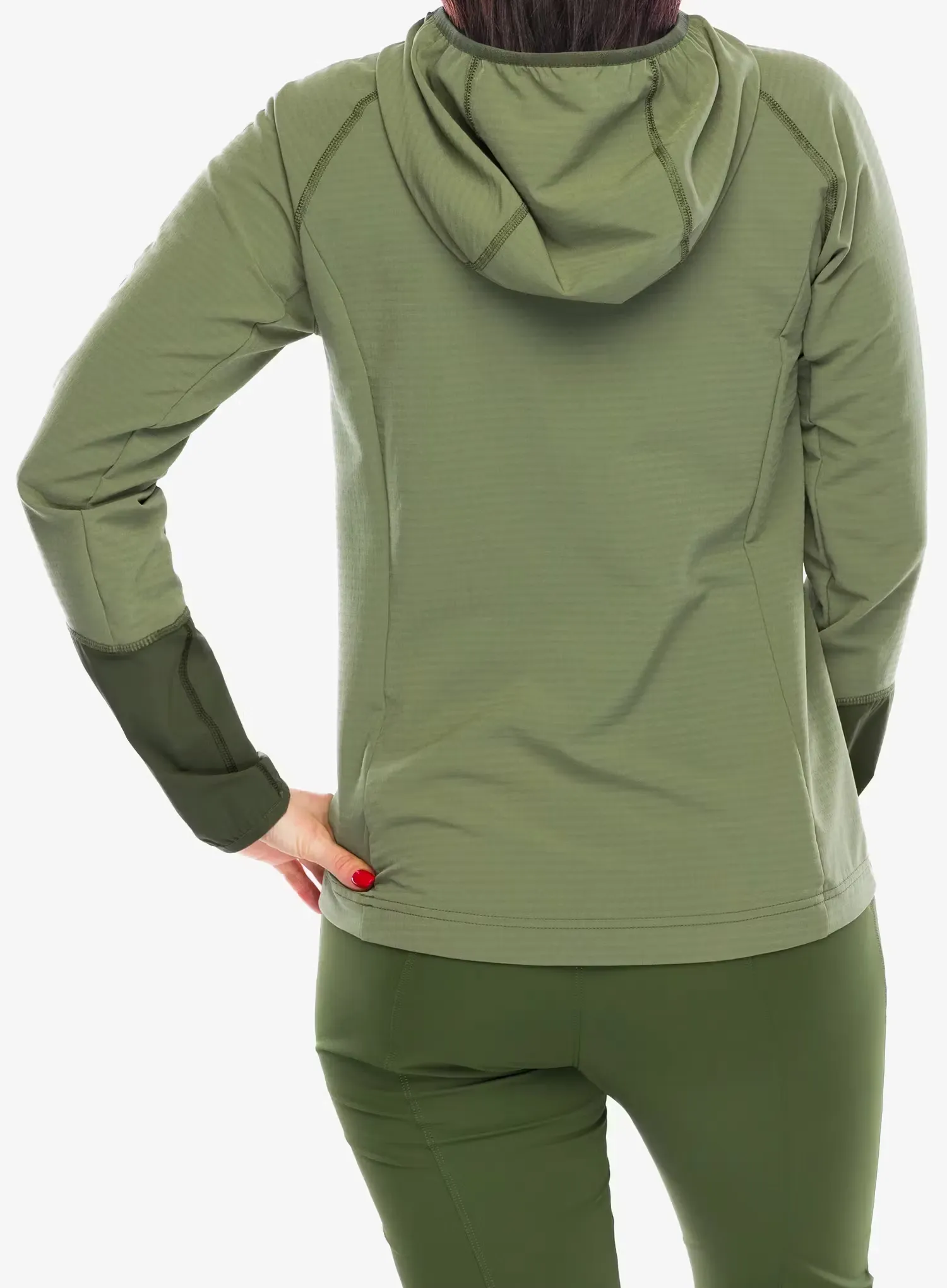 Кофта жіноча Mammut Madris Light ML Half Zip Hoody - marsh/dark marsh
