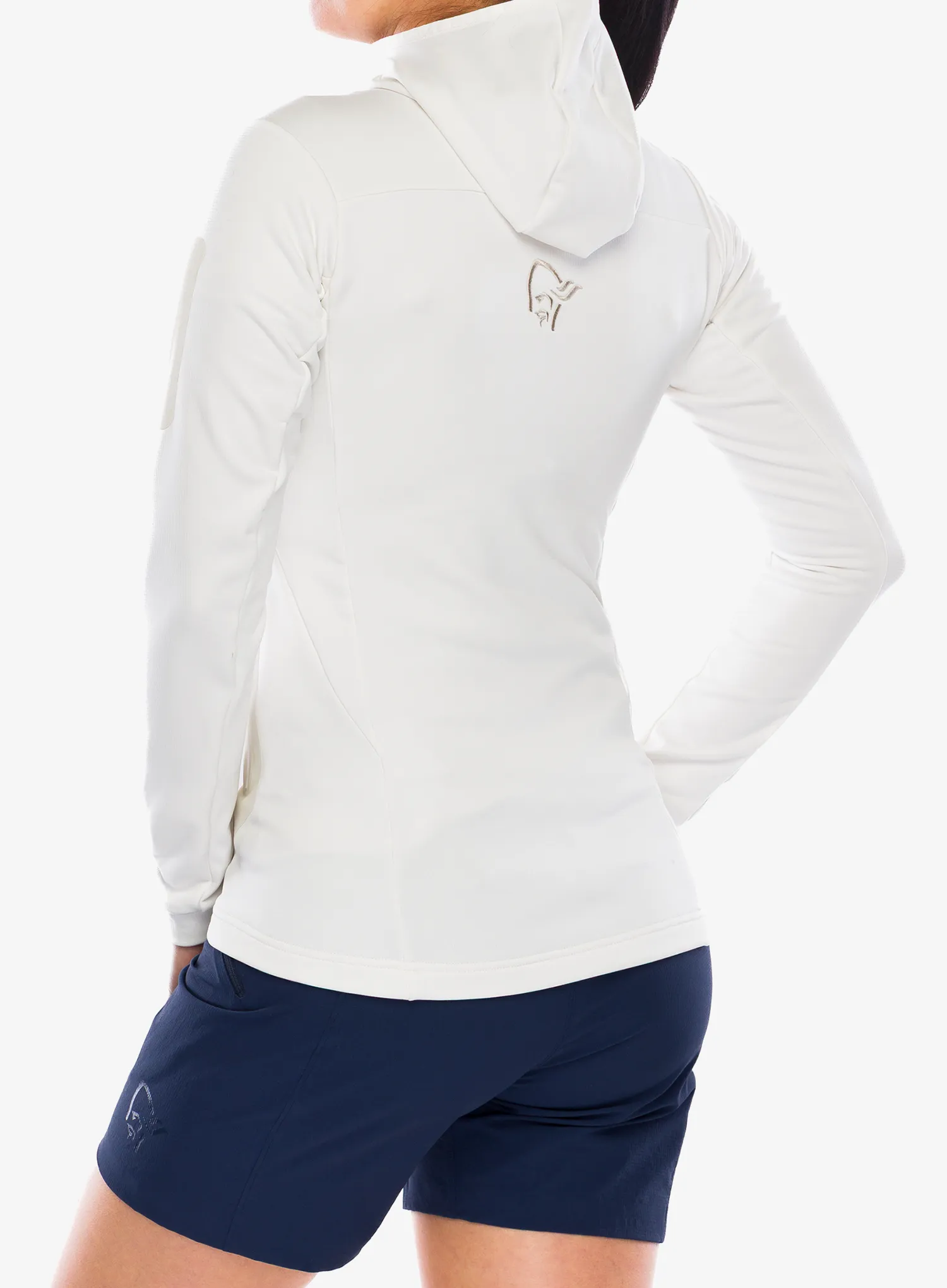Кофта жіноча Norrona Falketind Warm2 Stretch Hood - snow white