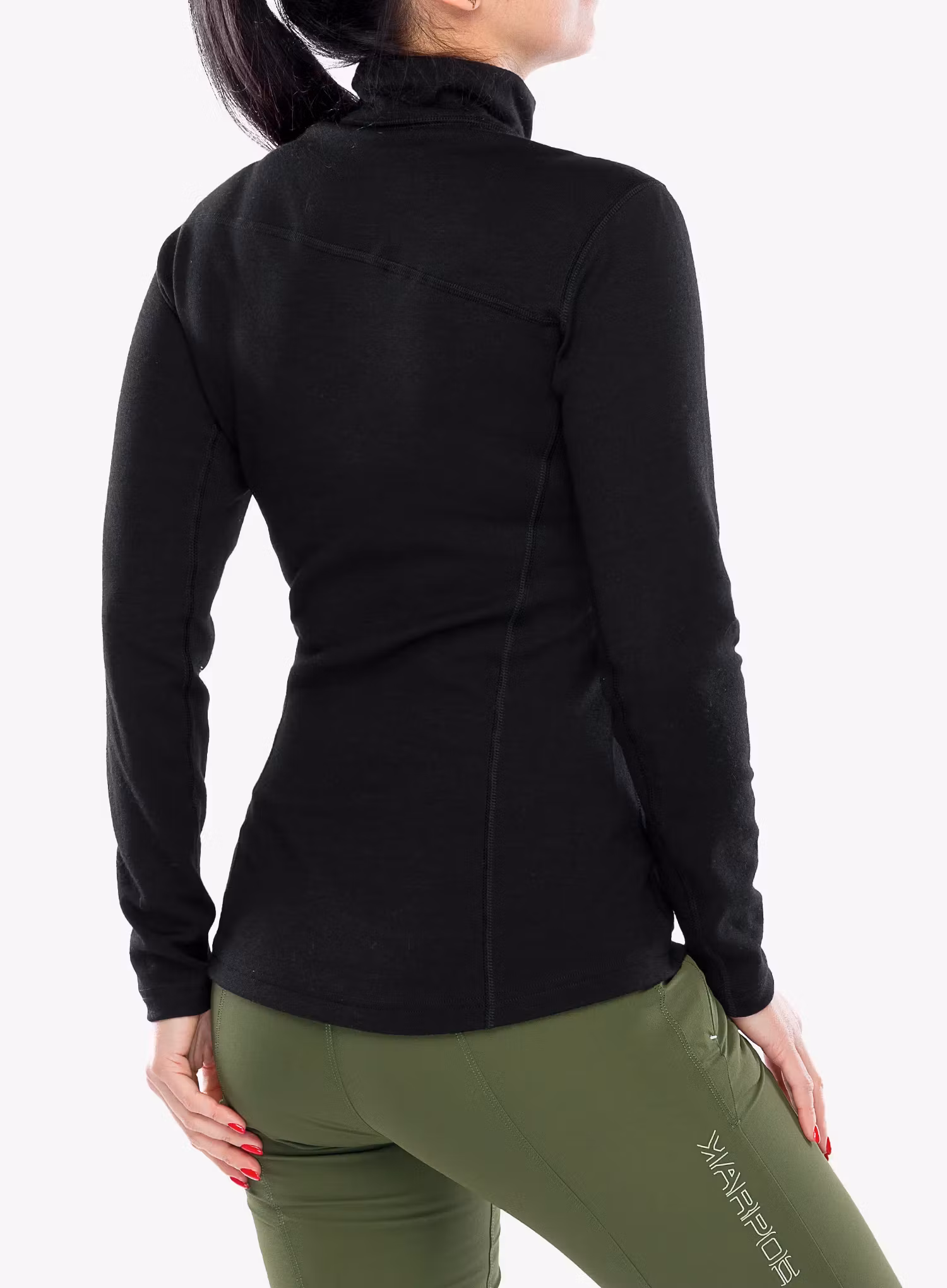 Кофта жіноча Sensor Merino Upper Sweatshirt Halfzip - black