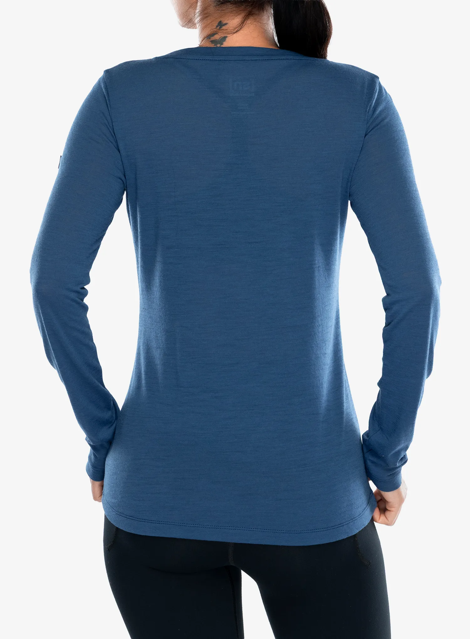 Кофта жіноча Super.natural Jumping Jacky LS - ocean blue/feather grey
