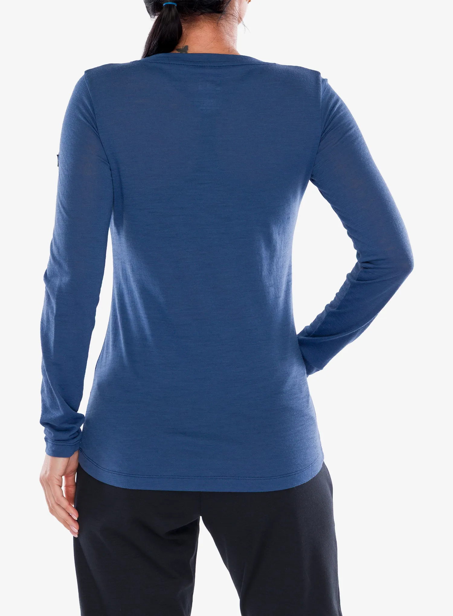 Кофта жіноча Super.natural Swiss Lodge LS - ocean blue/blueberry/fresh wht