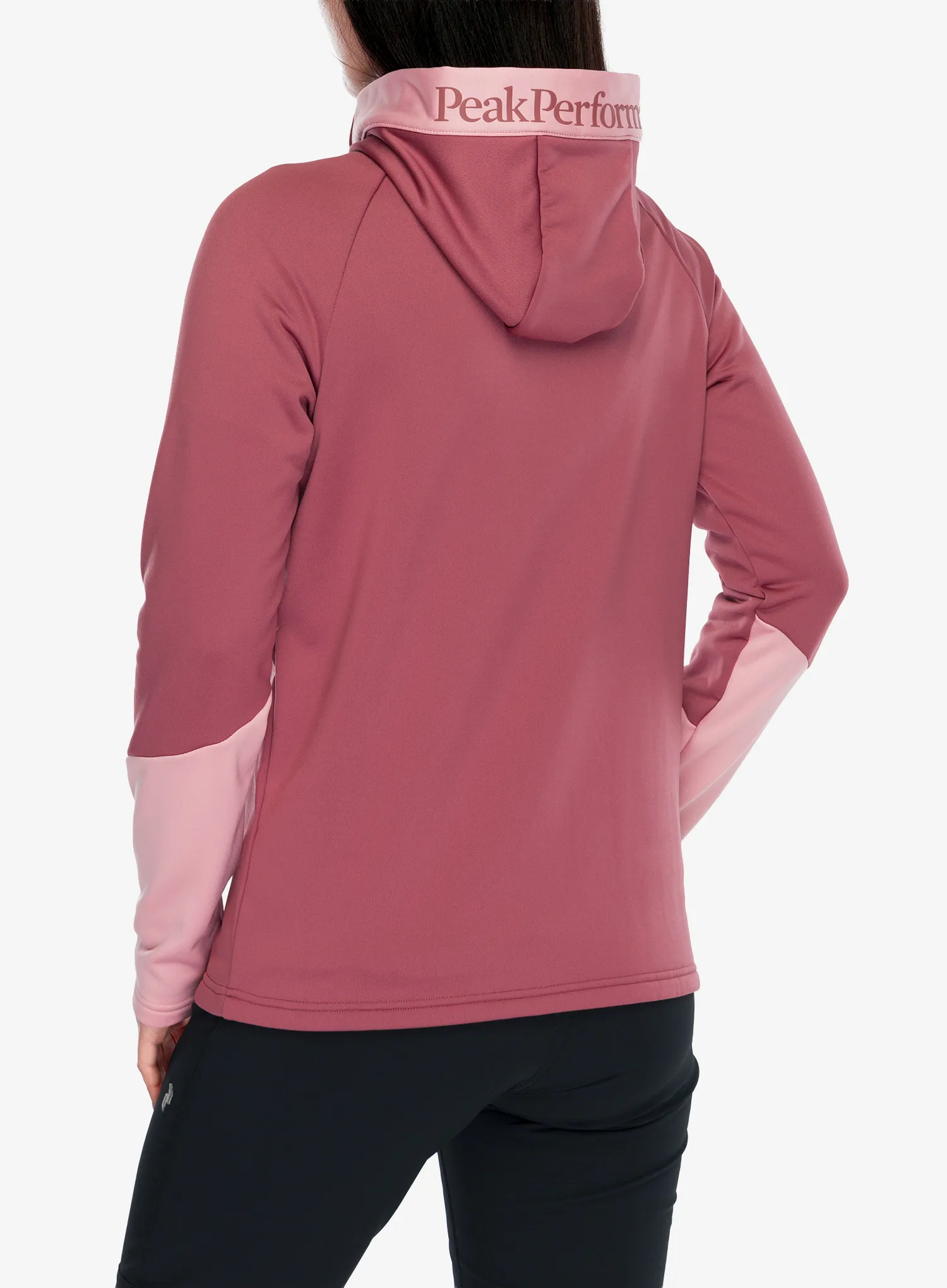 Кофта жіноча з каптуром Peak Performance Rider Essentials Zip Hood - wild rouge/warm blu
