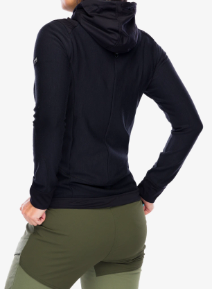 Кофта жіноча з каптуром Super.natural Adventure Hooded - jet black