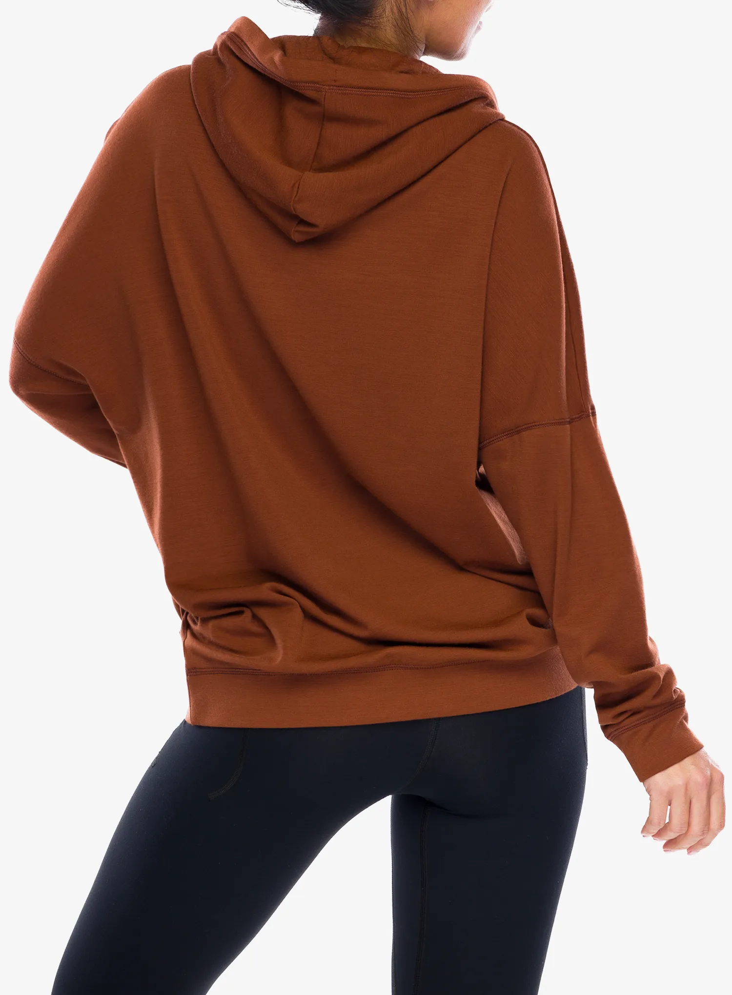 Кофта жіноча з каптуром Super.natural Snow Cat Hoodie - horn brown/various