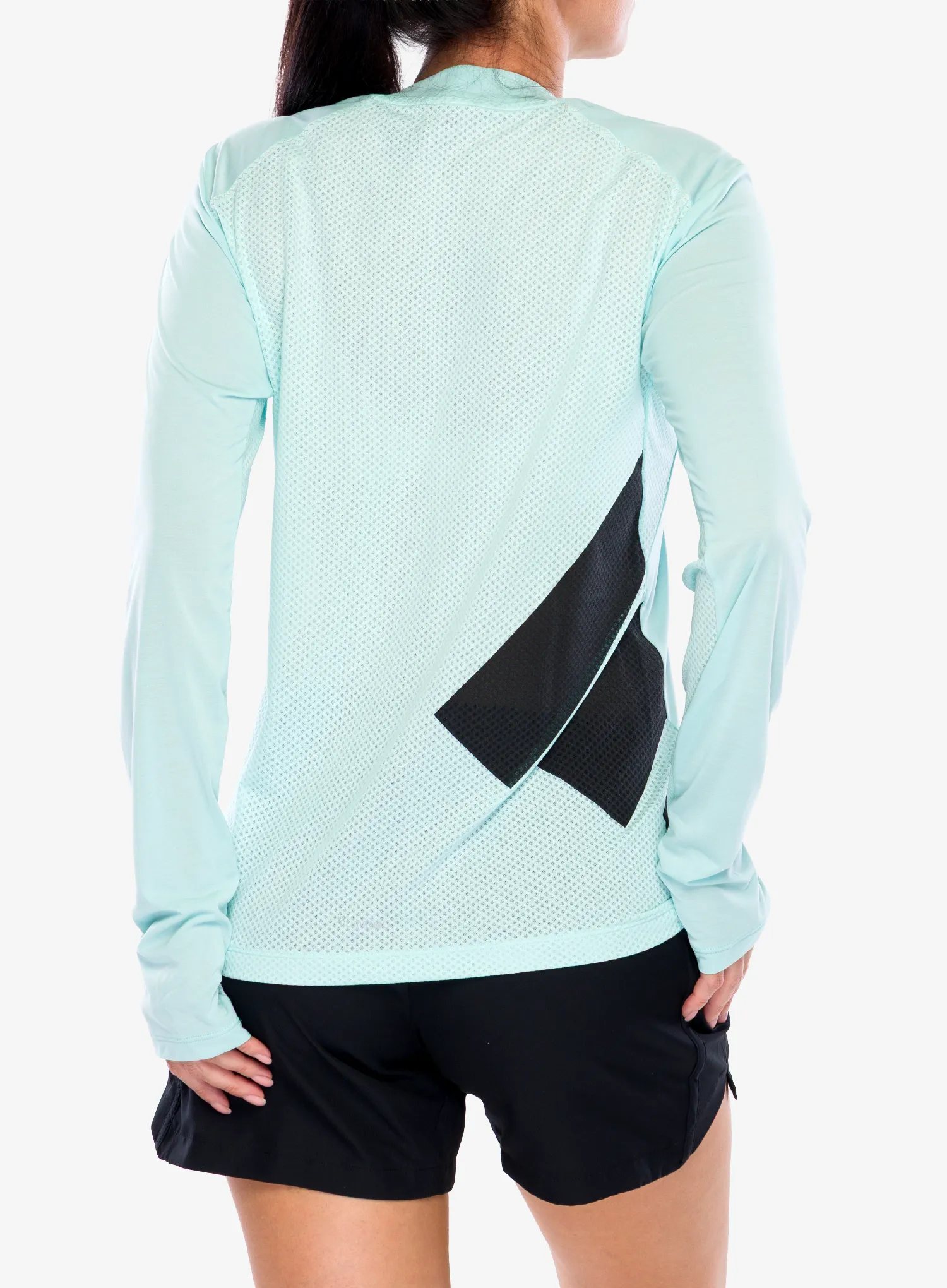 Кофта для бігу жіноча adidas TERREX  Xperior Climacool+ Long Sleeve - semi flash aqua
