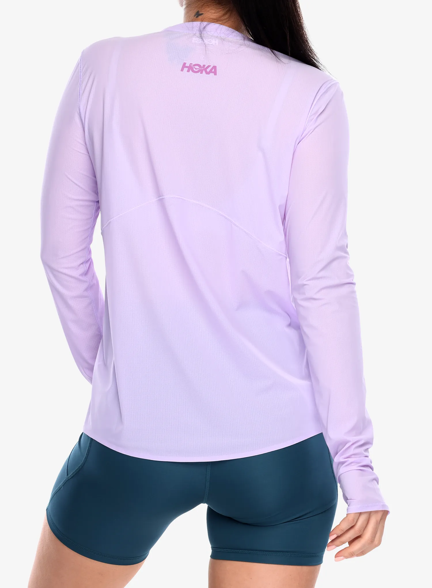 Кофта для бігу жіноча Hoka Airolite Run Long Sleeve - aster flower