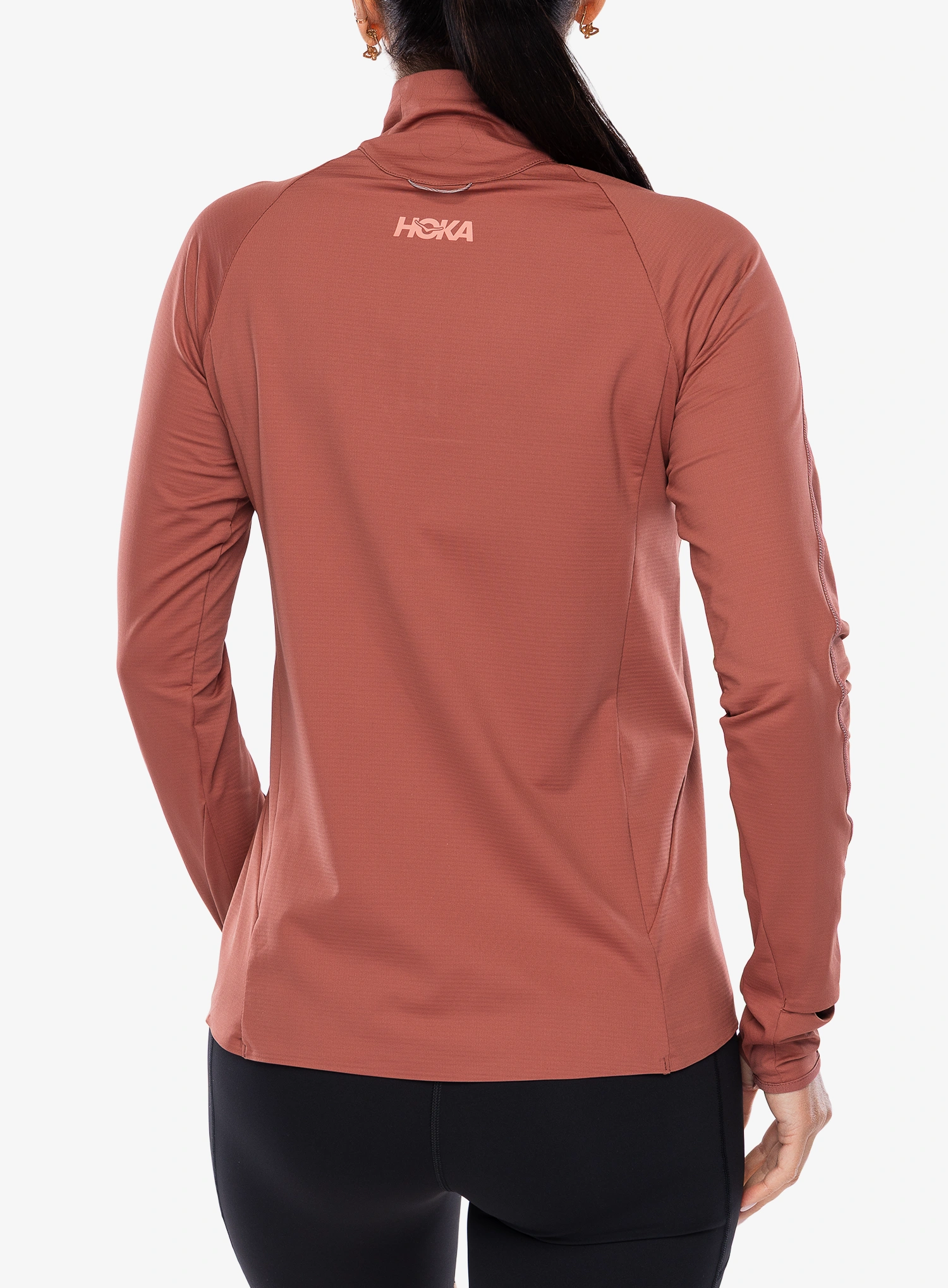 Кофта для бігу жіноча Hoka GlideTech Quarter Zip - rouge
