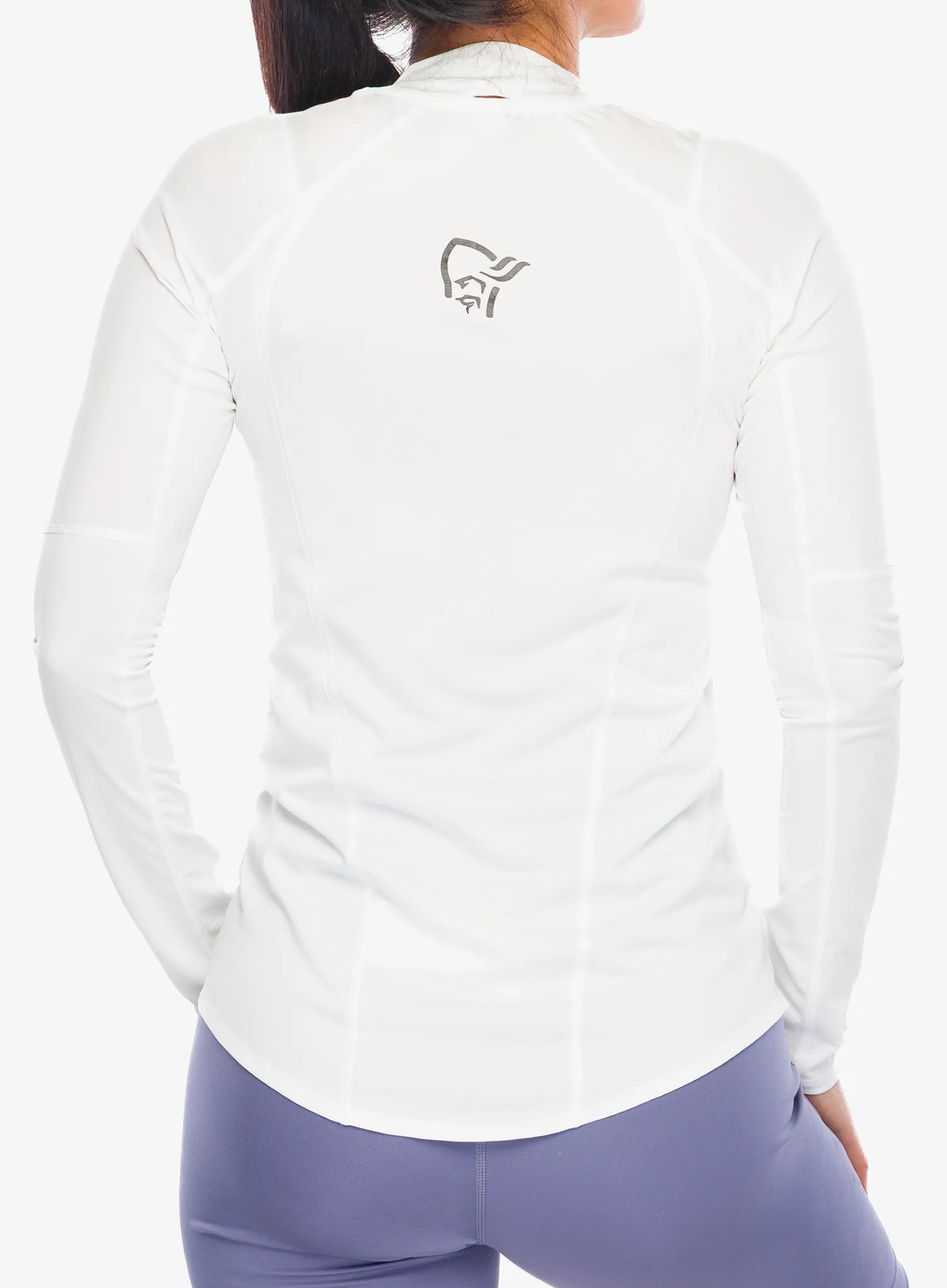 Кофта для бігу жіноча Norrona Senja Equaliser Lightweight Long Sleeve - snow white