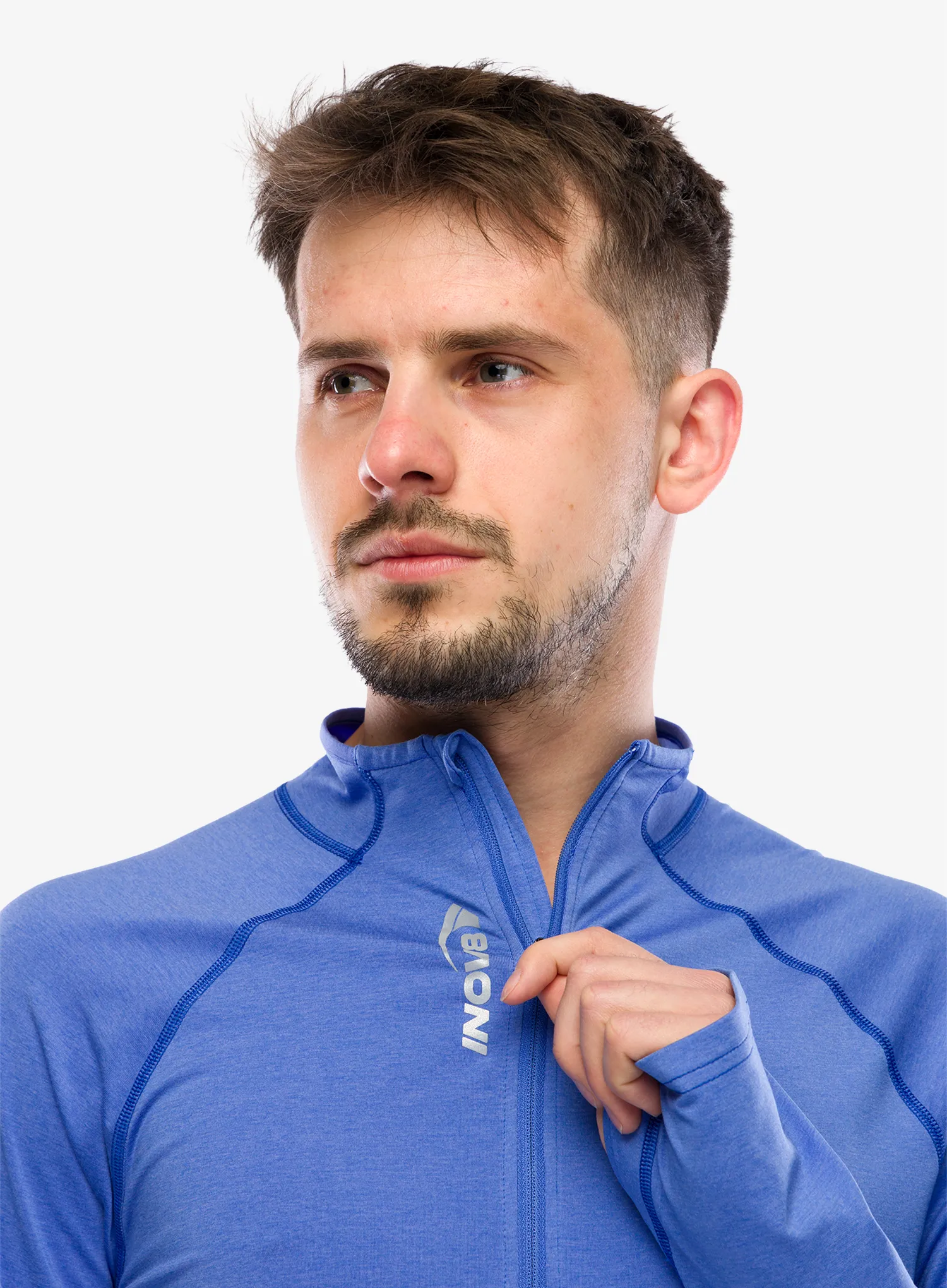 Кофта для бігу Inov-8 Active HZ Midlayer - blue