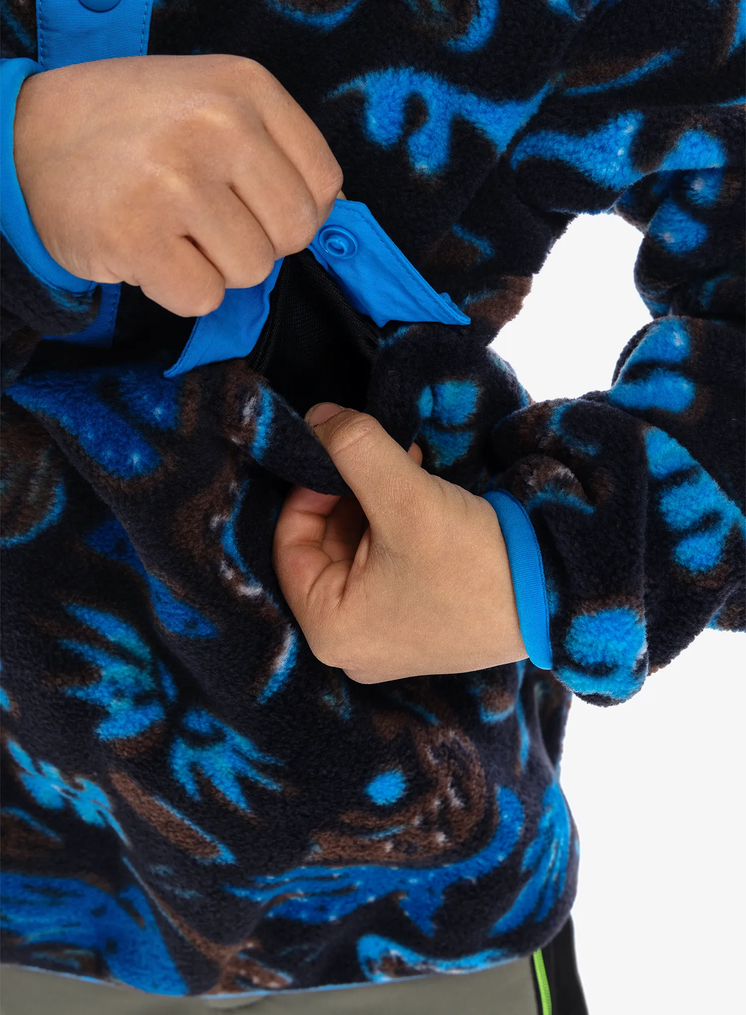 Кофта дитяча Patagonia LW Synchilla Snap-T Pullover - across oceans pitch blue
