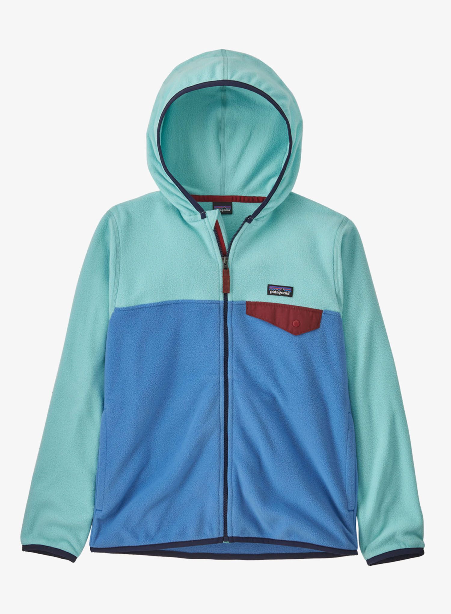 Кофта дитяча Patagonia Micro D Snap-T Jacket - blue bird
