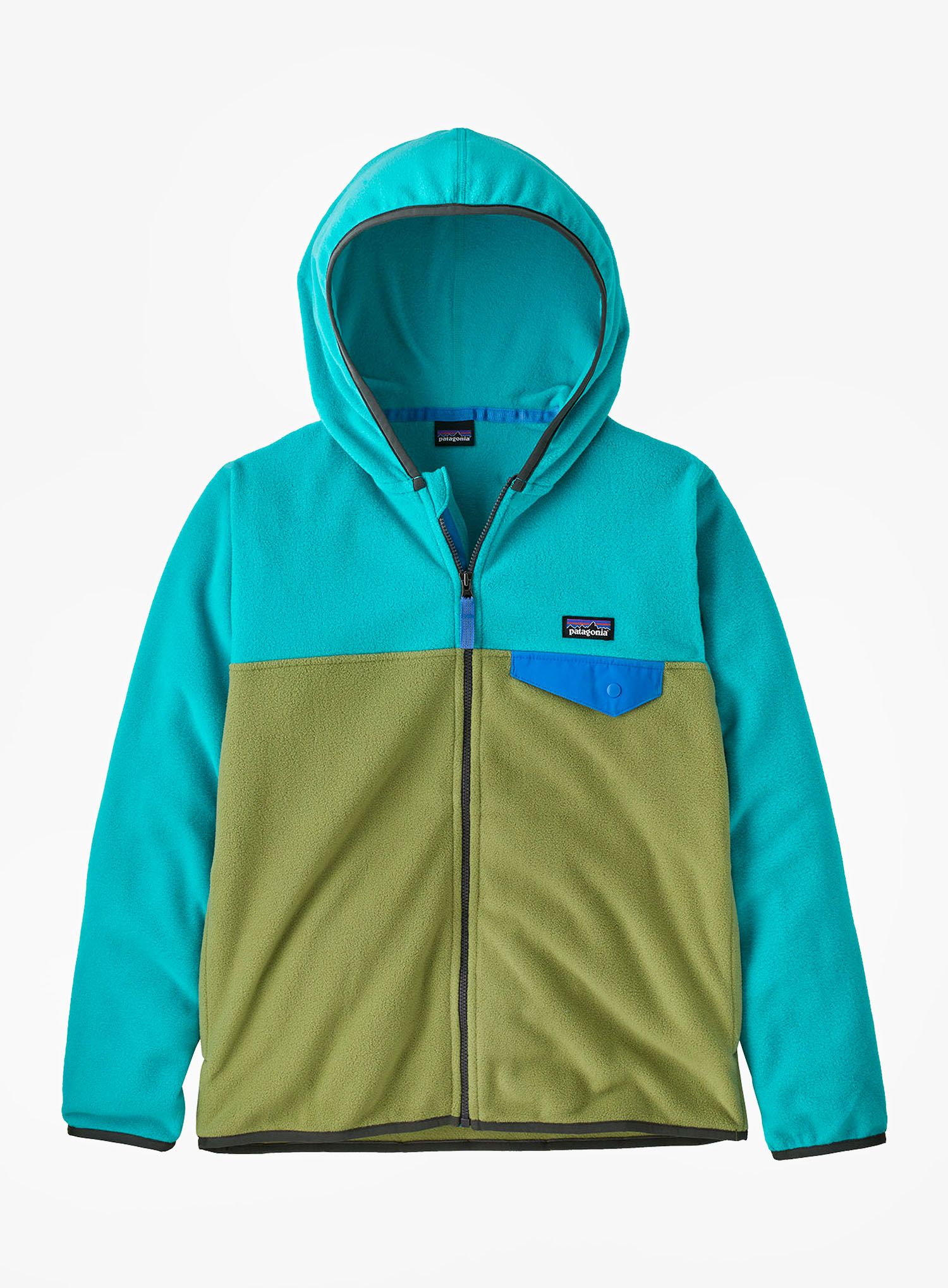 Кофта дитяча Patagonia Micro D Snap-T Jacket - buckhorn green