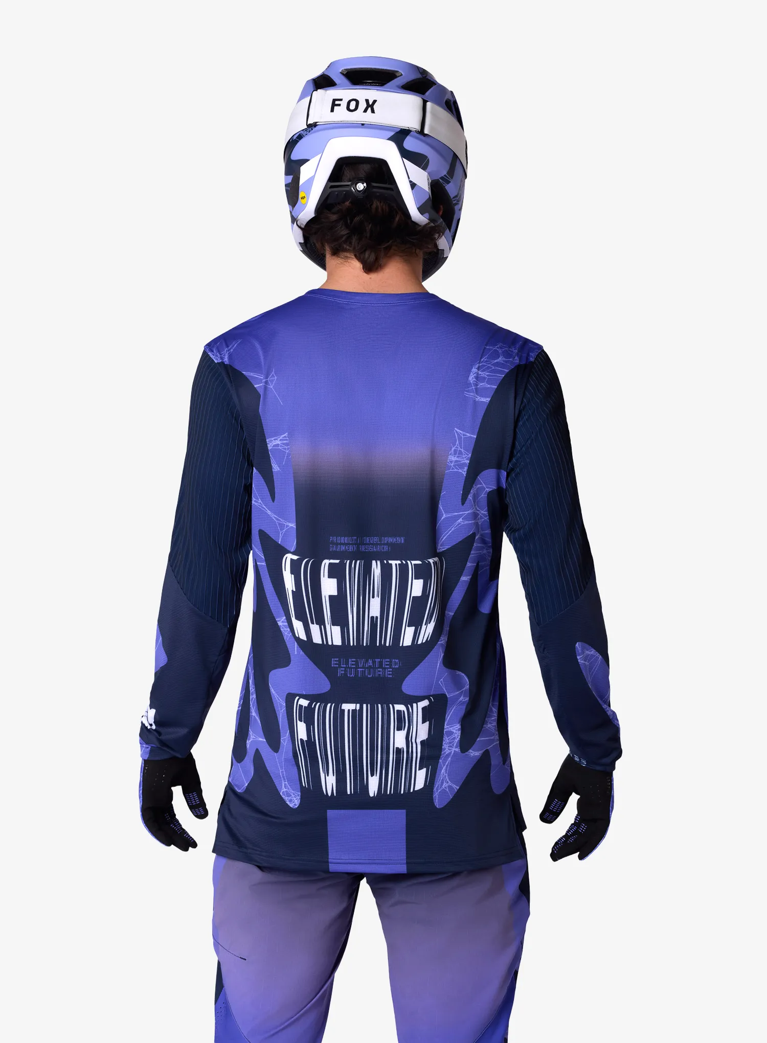 Кофта ендуро Fox Flexair LS Jersey Diffuse SE - blueberry