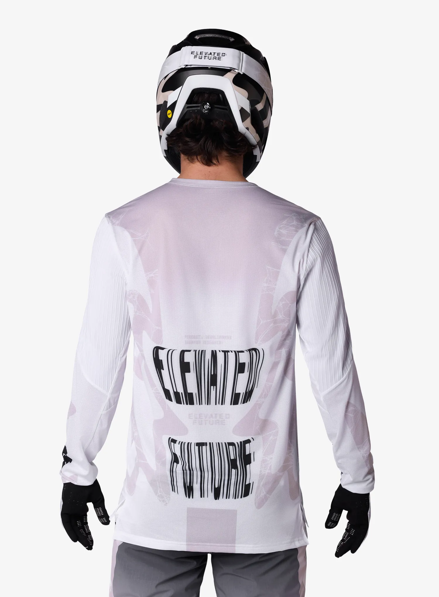Кофта ендуро Fox Flexair LS Jersey Diffuse SE - white