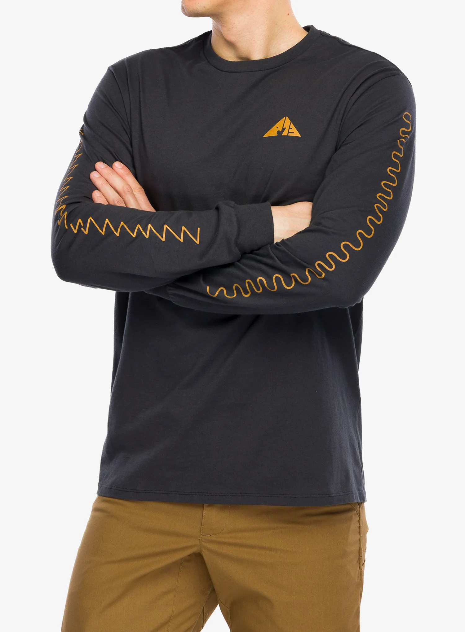 Кофта Patagonia L/S Driftways Organic T-Shirt - ink black