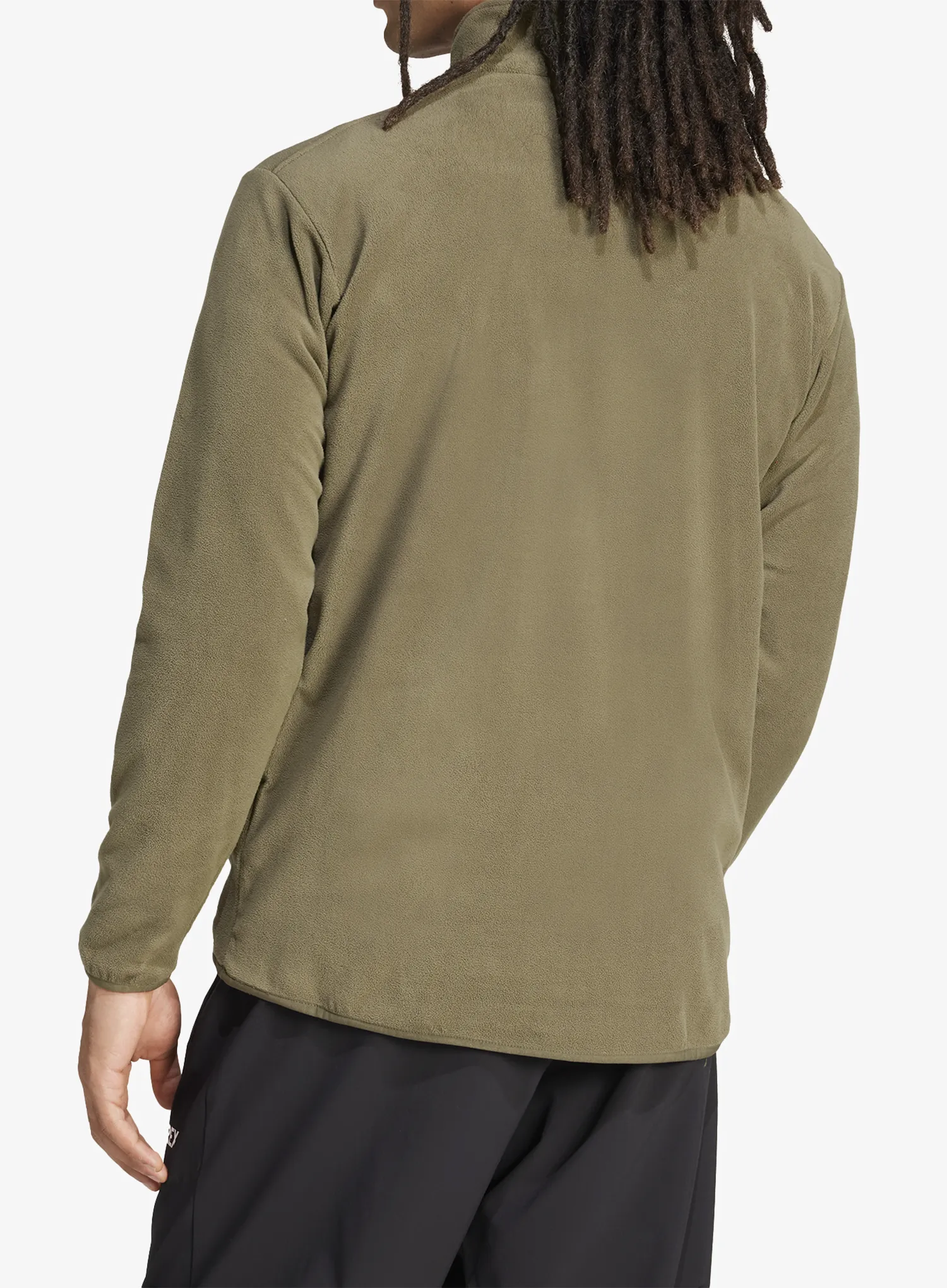 Кофта флісова adidas TERREX Multi Essentials 1/2 Zip Fleece Jacket - olive strata/olive strata