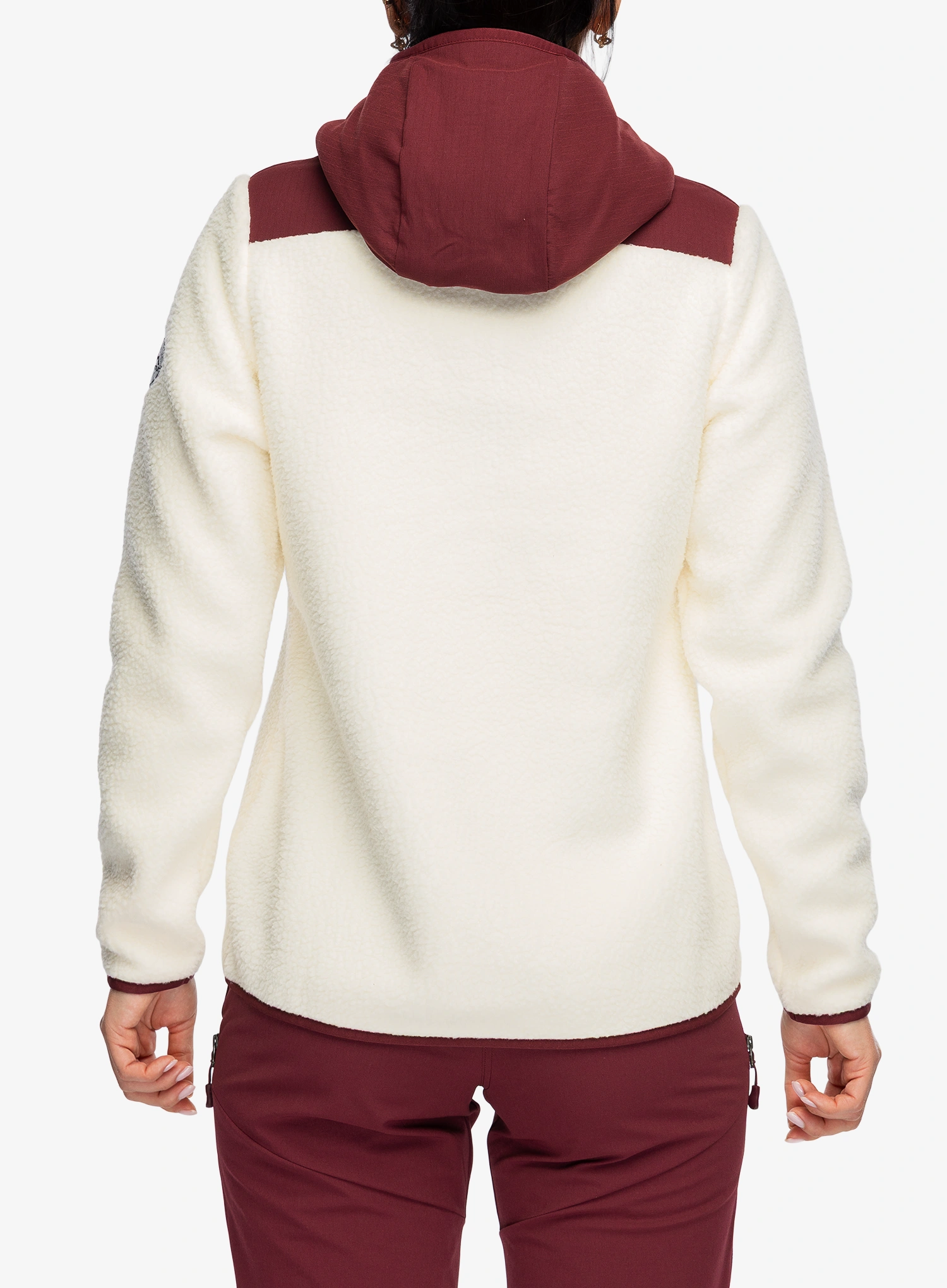 Кофта флісова жіноча La Sportiva Guidance Sherpa Hoody - chalk/redwood