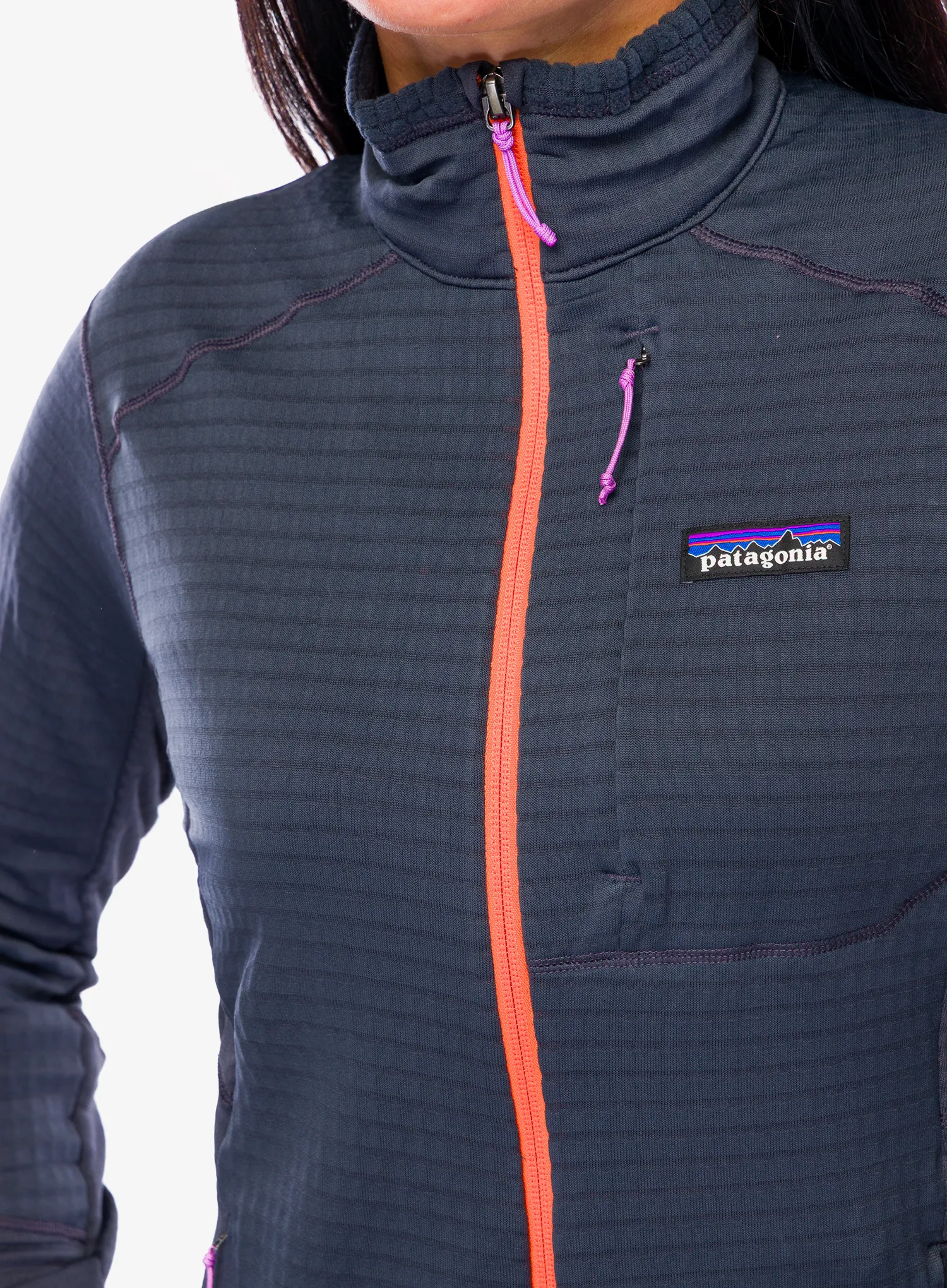 Кофта флісова жіноча Patagonia R1 Hybrid Jacket - smolder blue