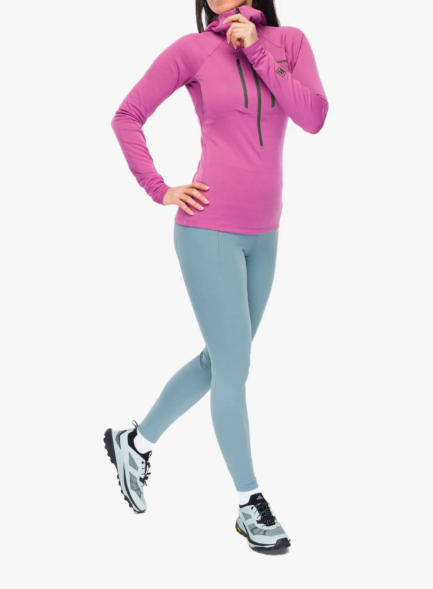 Кофта флісова жіноча Patagonia R1 Ultralight Hoody - faded magenta