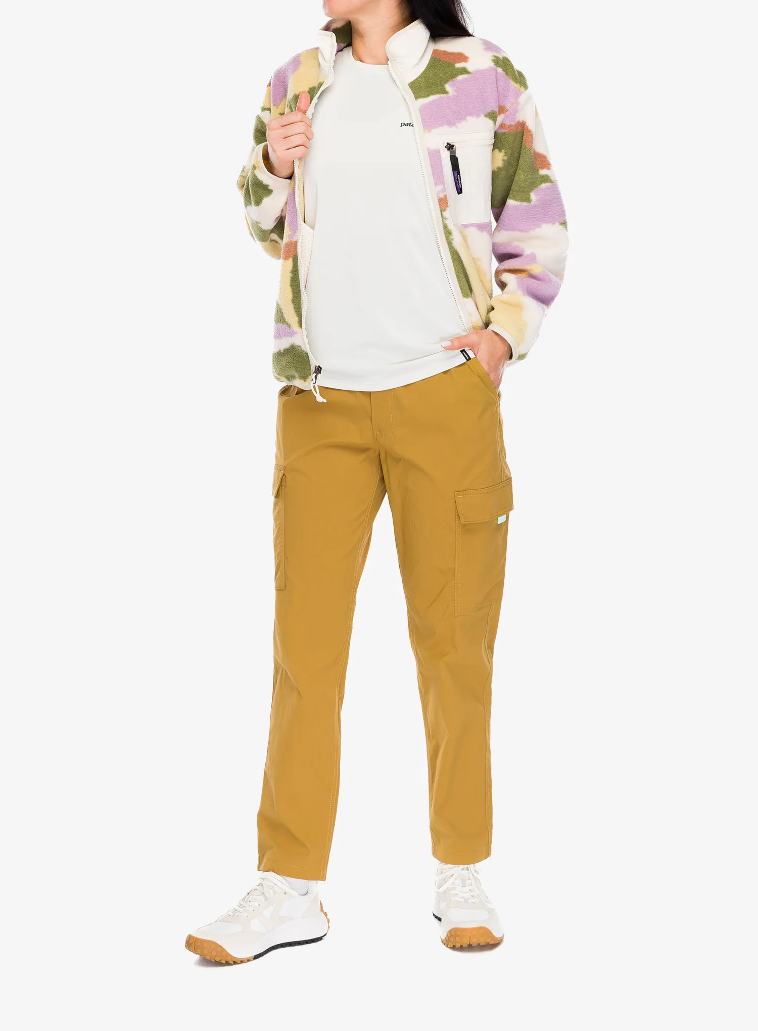Кофта флісова жіноча Patagonia Synch Jkt - sunshine/natural