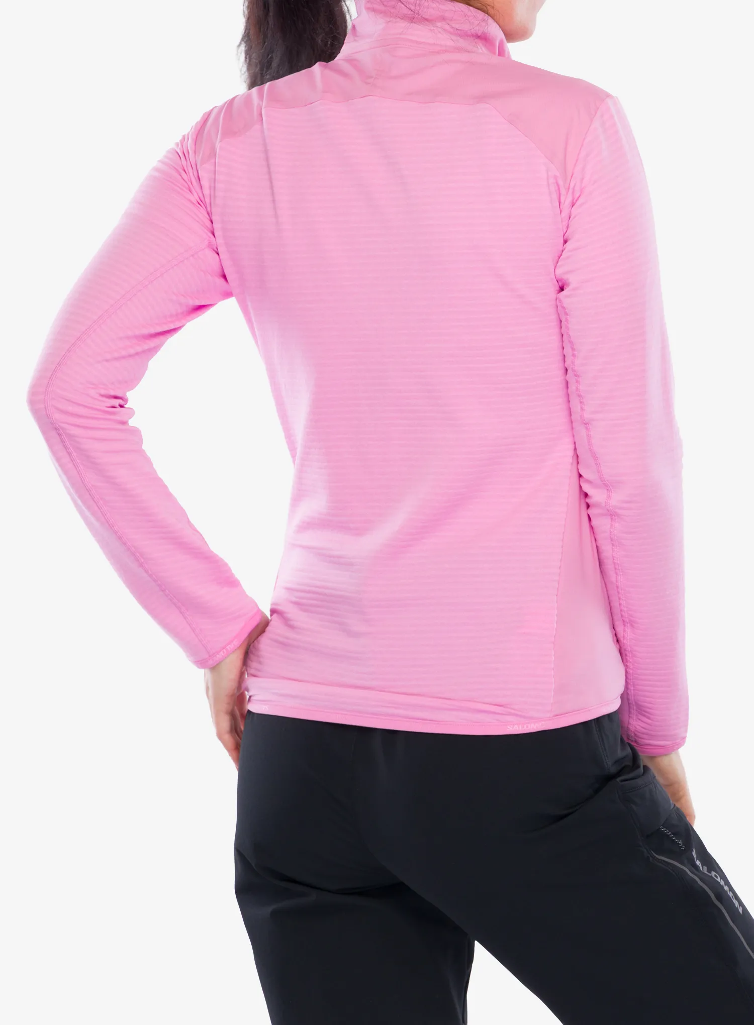Кофта флісова жіноча Salomon Essential Lightwarm Hybrid - cyclamen