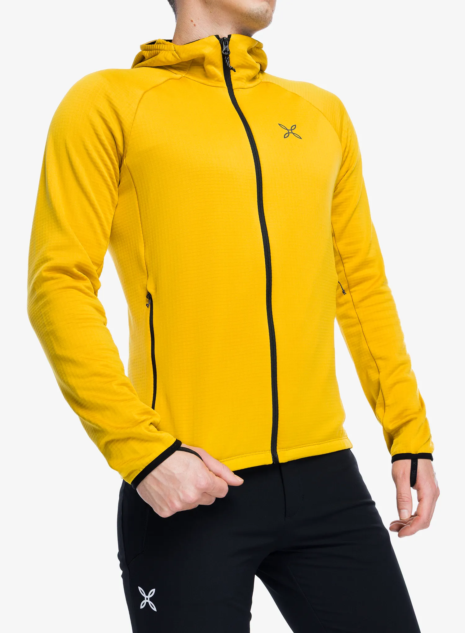 Кофта флісова Montura Fadis Grid Hooded Maglia - mustard