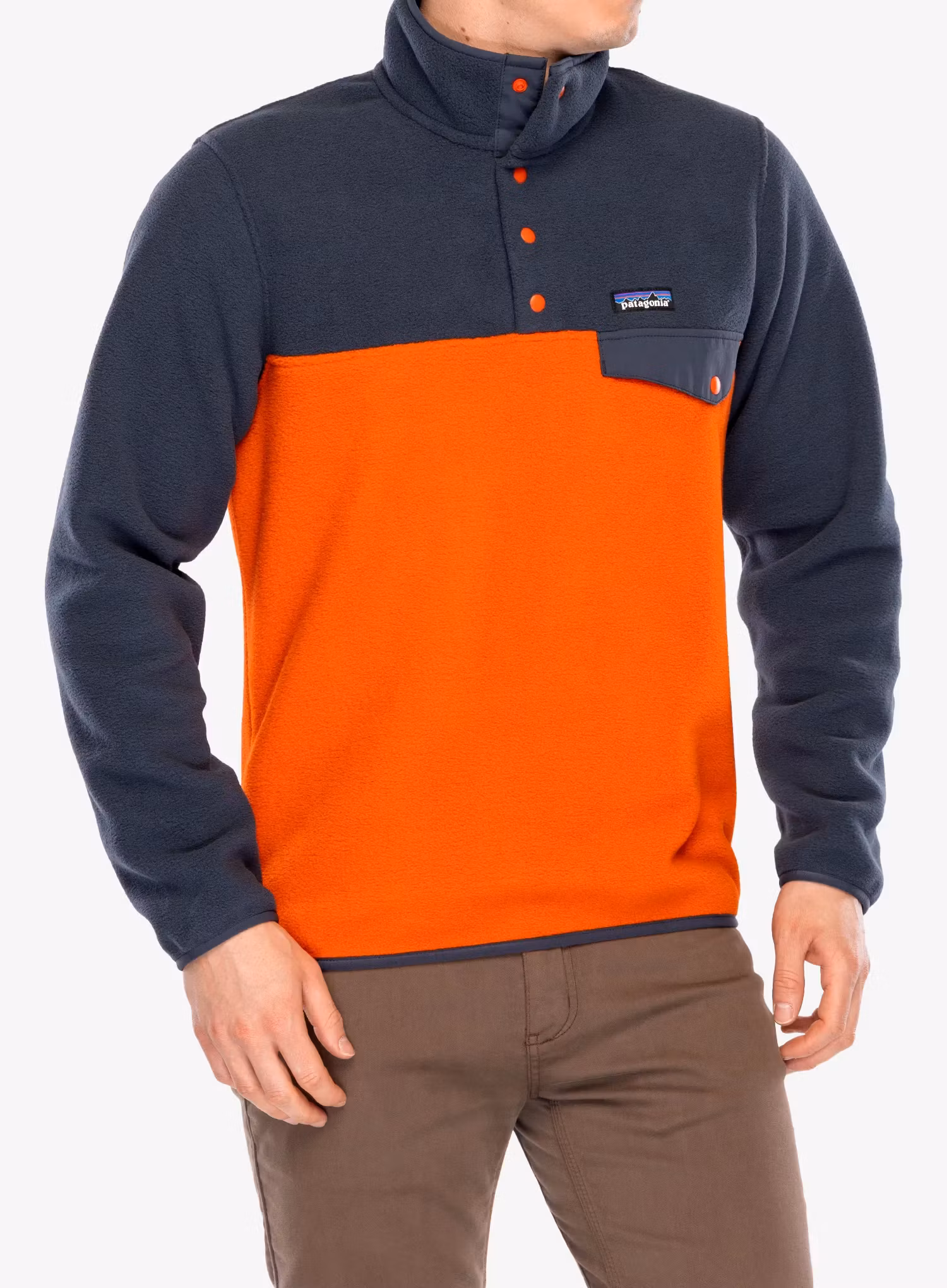 Кофта флісова Patagonia Lightweight Synch Snap-T Pullover - pollinator orange
